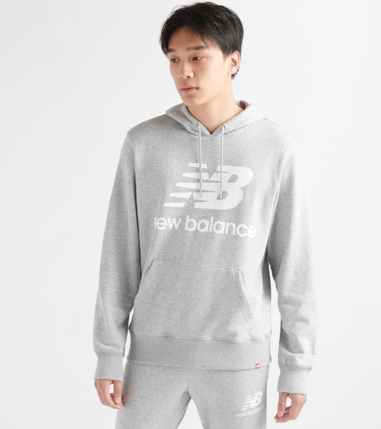 New Balance Essentials Stacked Logo Sweatpants in Grey (Gray) for Men - Lyst