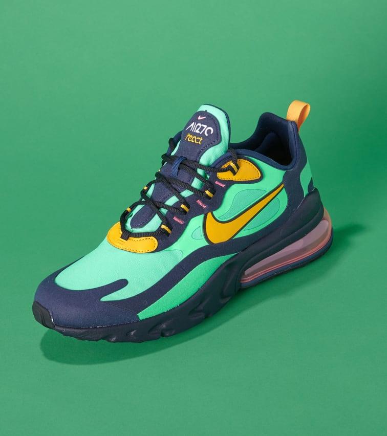 green nike 270 react