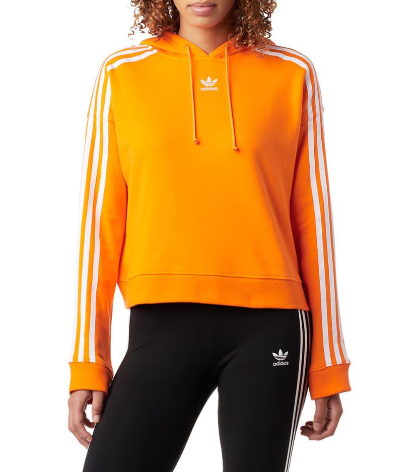 orange adidas hoodie womens