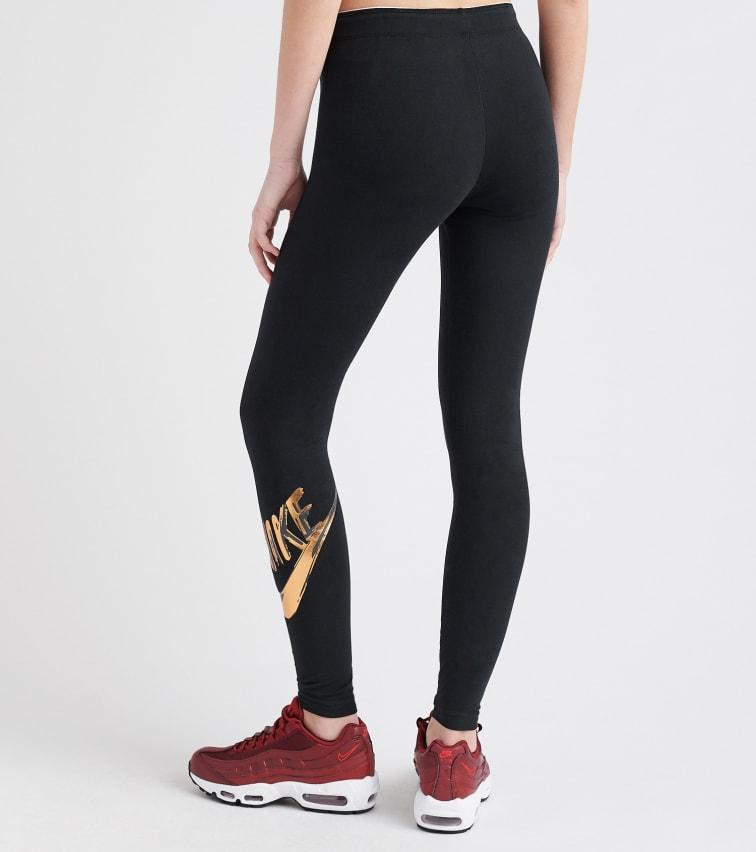 Nike Cotton Metallic Gx Legging in Black - Lyst