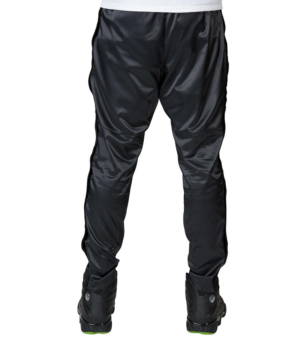 nike air satin track pants black