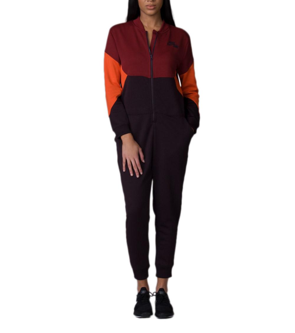 burgundy nike jumpsuit