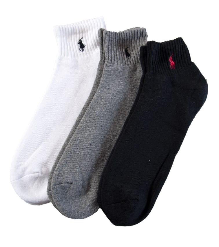Polo Ralph Lauren 3 Pack Classic Quarter Sock in Blue for Men Lyst