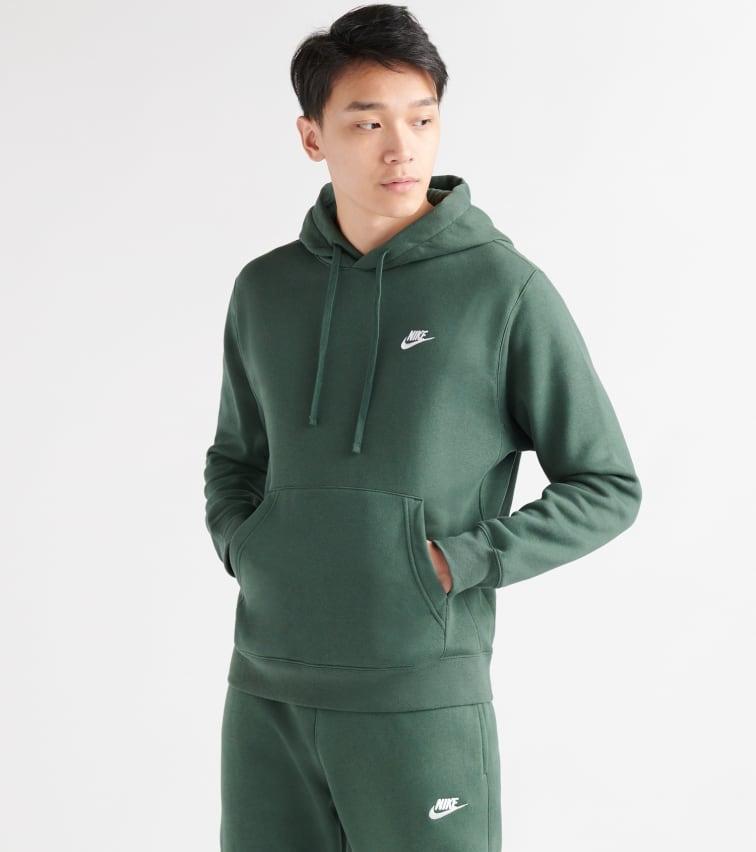 green nike club hoodie