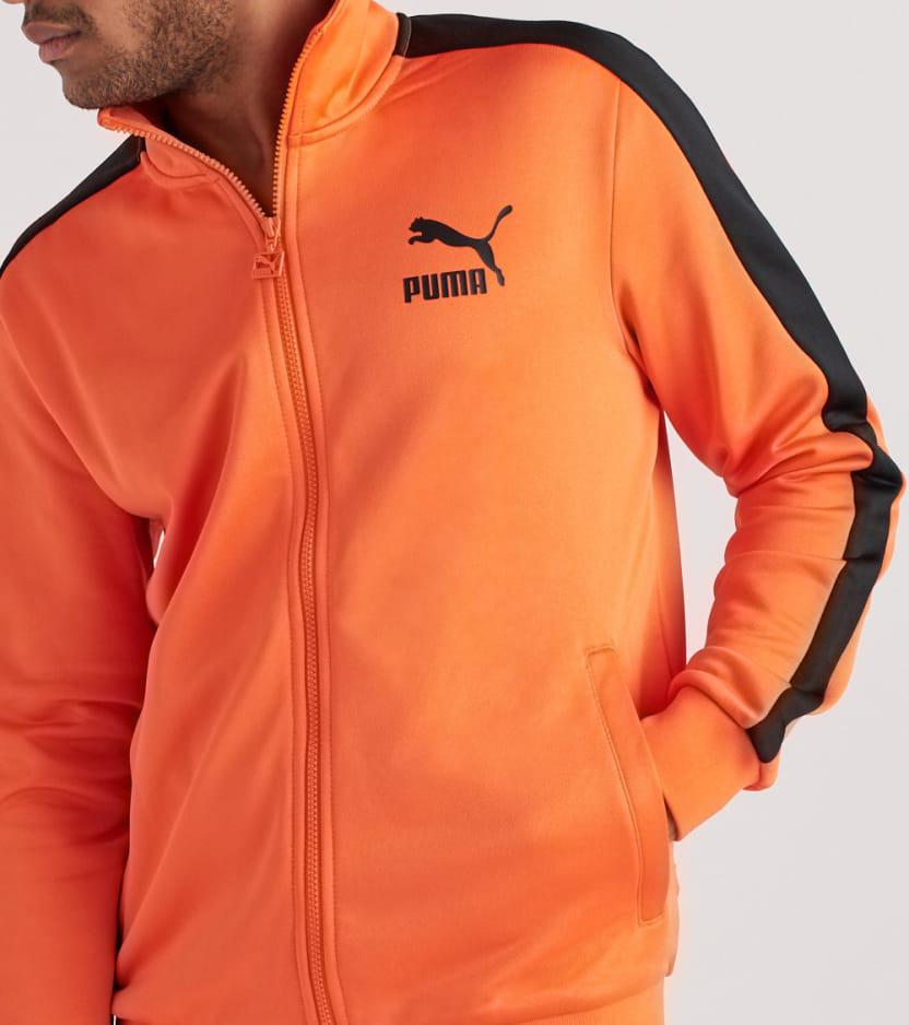puma orange track jacket