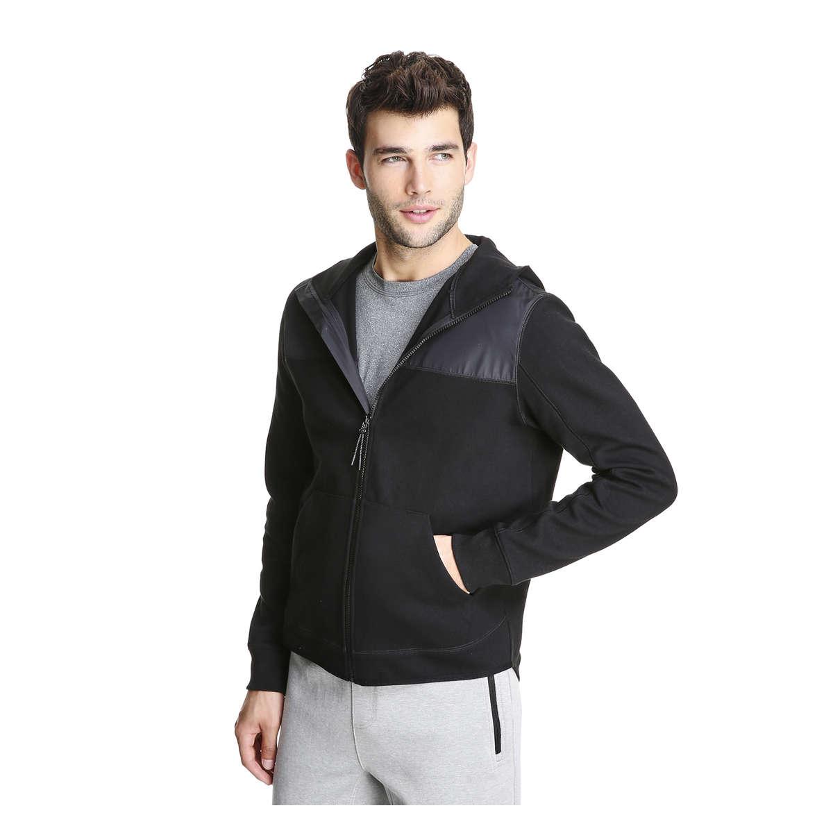Lyst Joe Fresh Men's Funnel Neck Active Hoodie in Black for Men