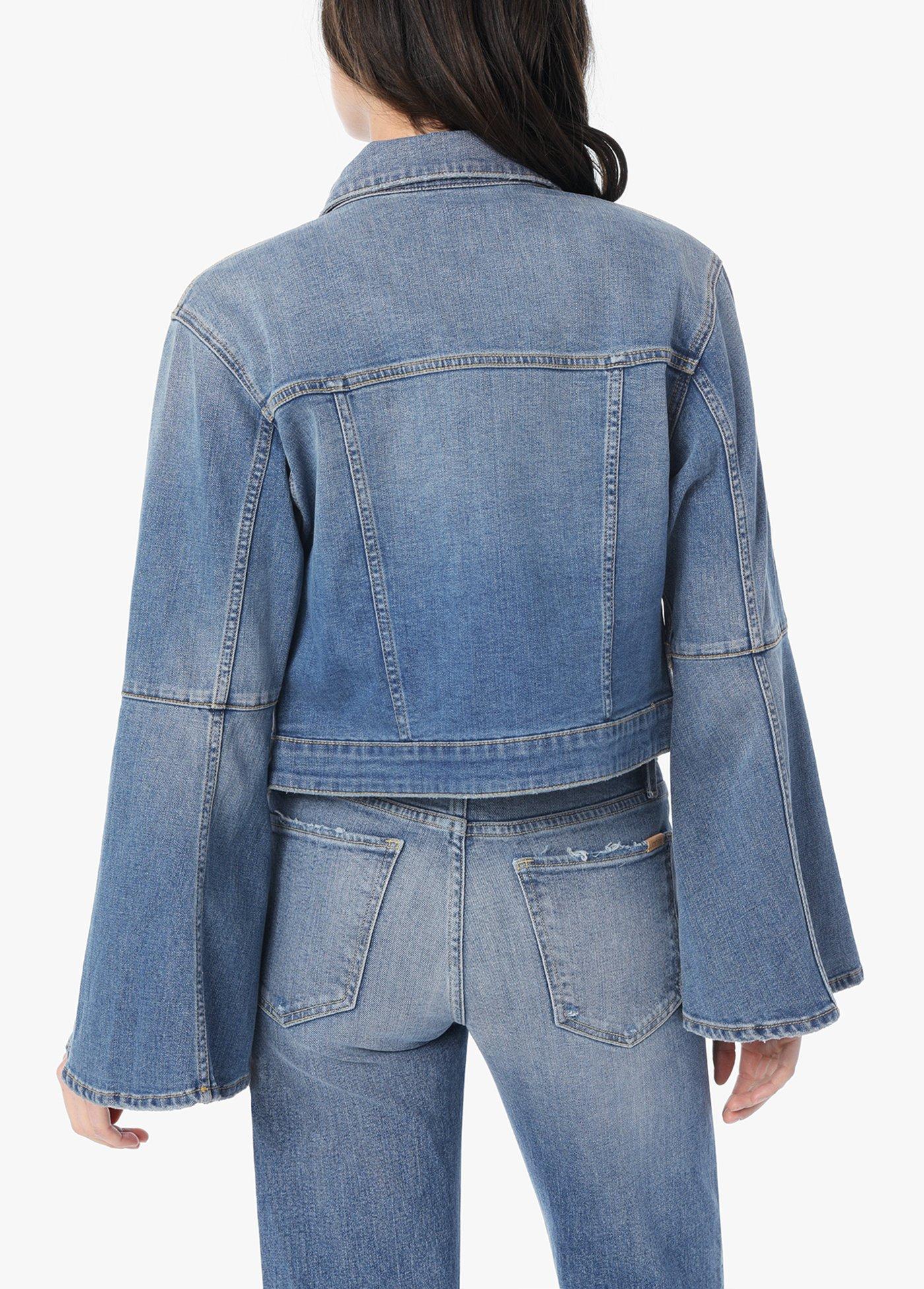 bell sleeve denim jacket