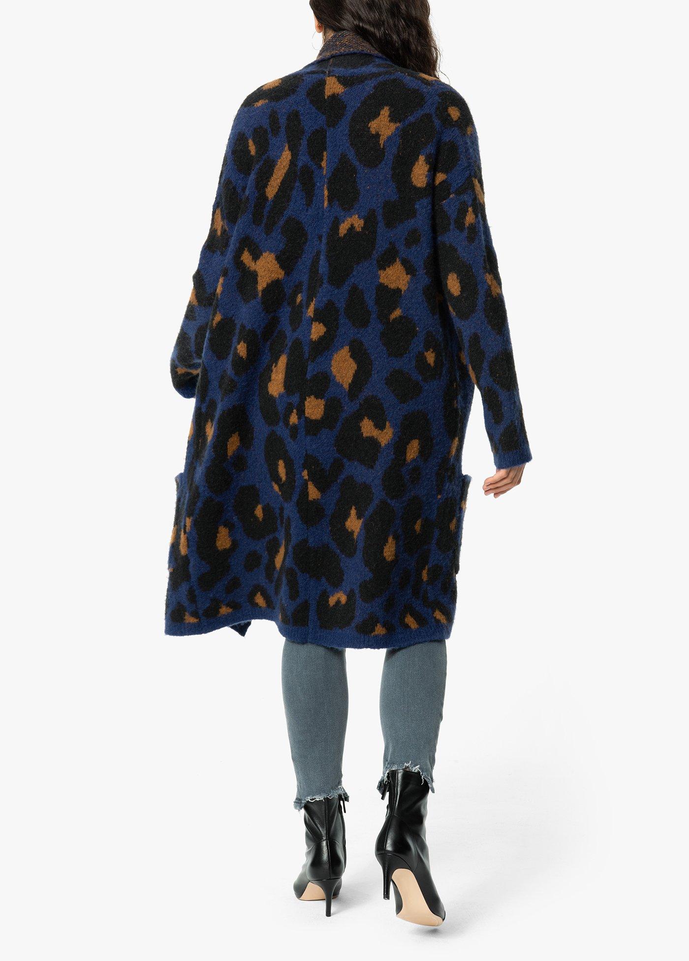 joe's jeans leopard cardigan