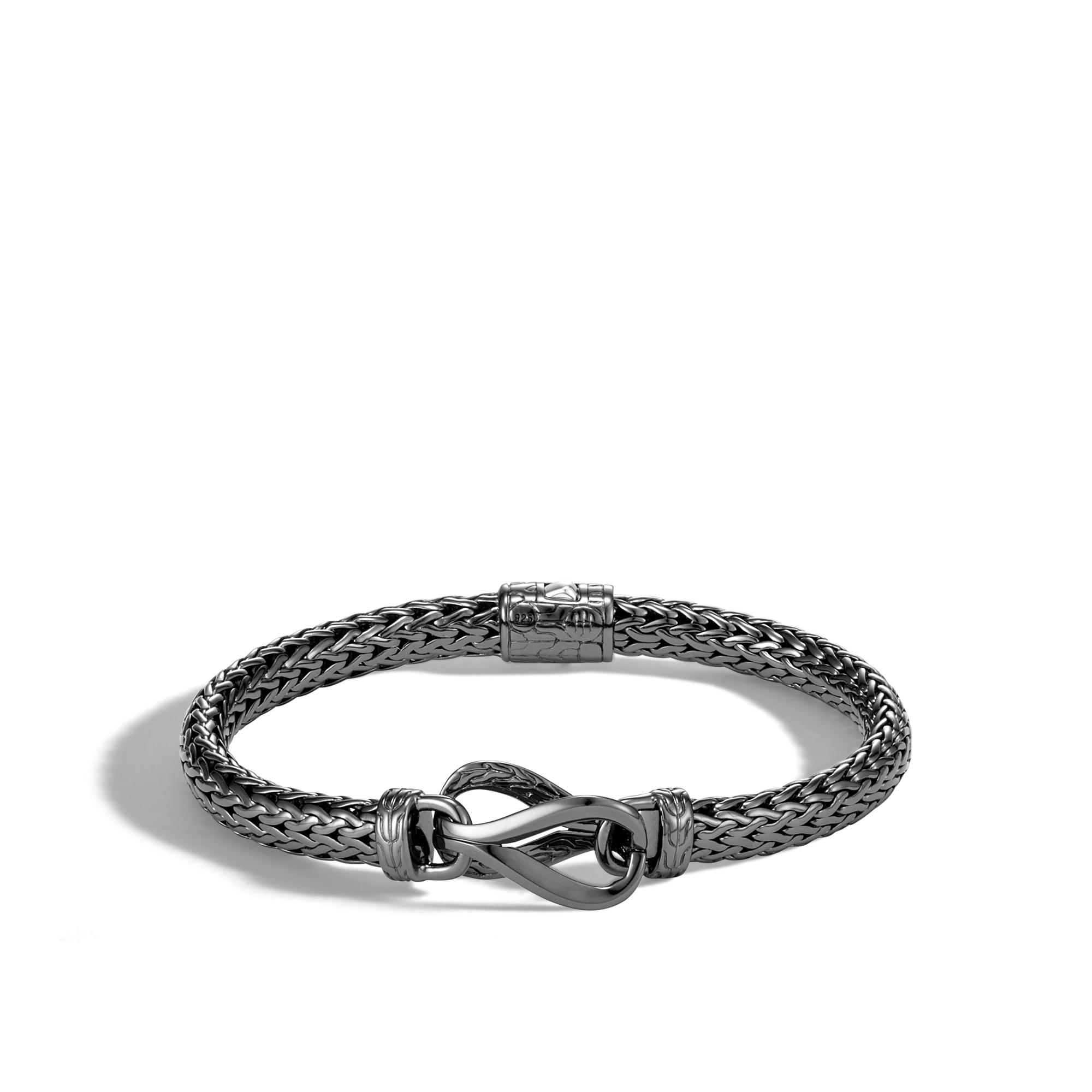 John Hardy Asli Classic Chain Link Station Bracelet in Metallic Lyst