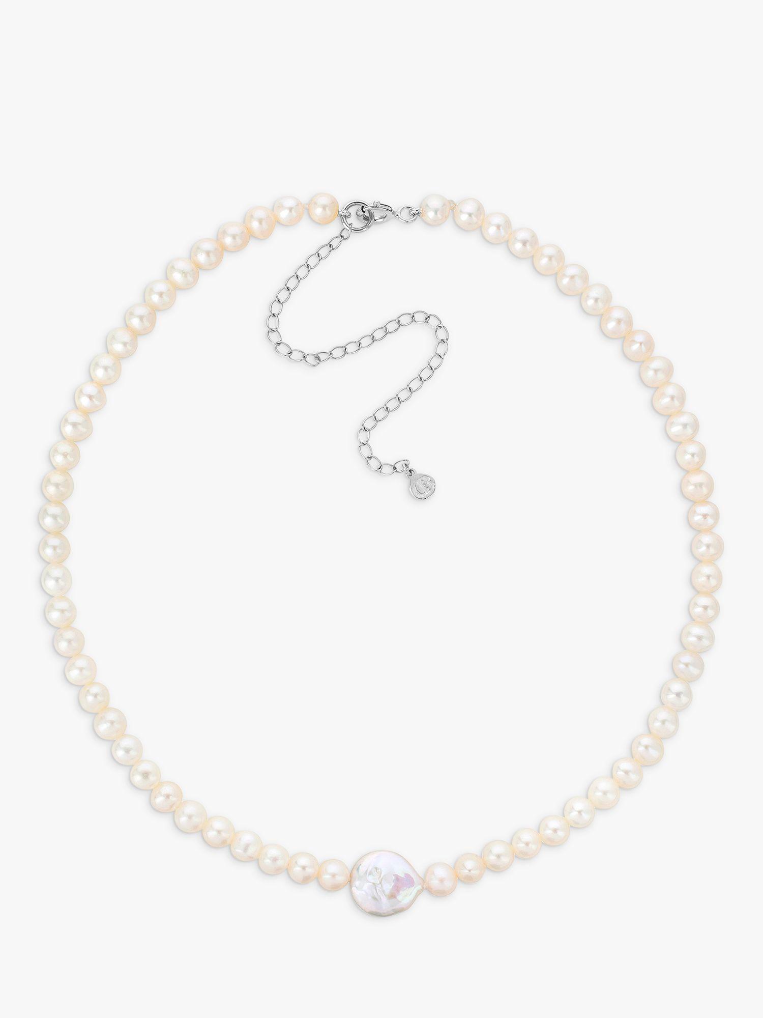 Lido Amethyst Drop Pearl Pendant Necklace, Silver