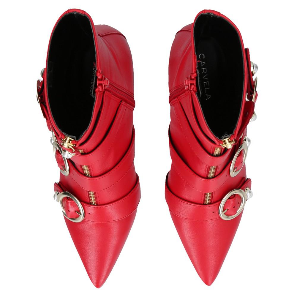 carvela red boots