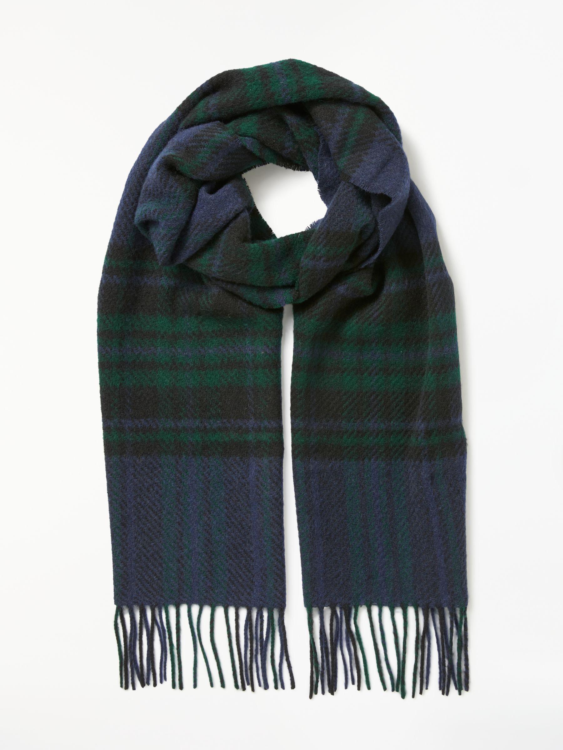 Barbour Moons Lowerfell Lambswool Check Scarf in Navy/Green (Green) for Men  - Lyst