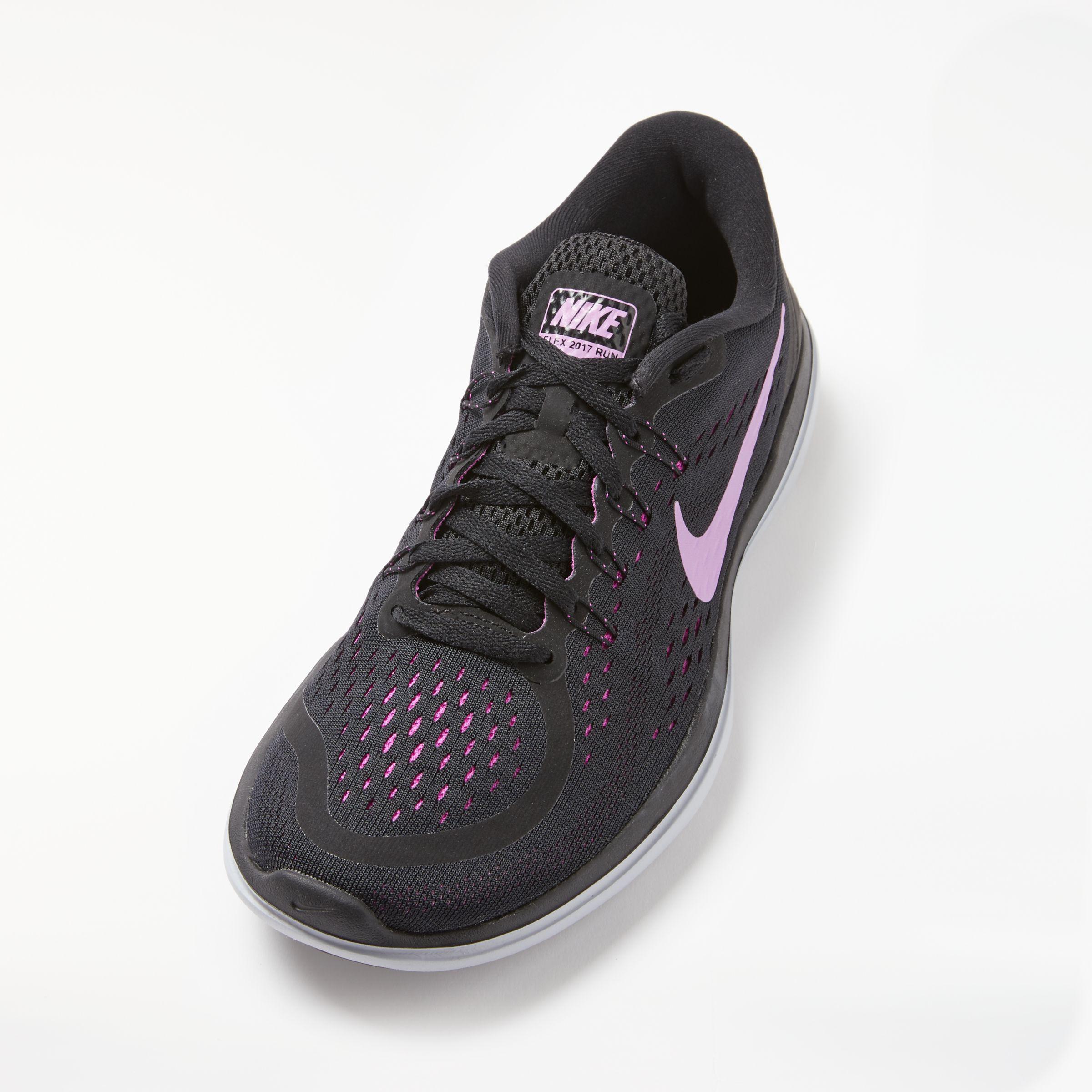 Nike Synthetic Flex 2017 Rn Women's Running Shoes in Black/Pink (Black) -  Lyst