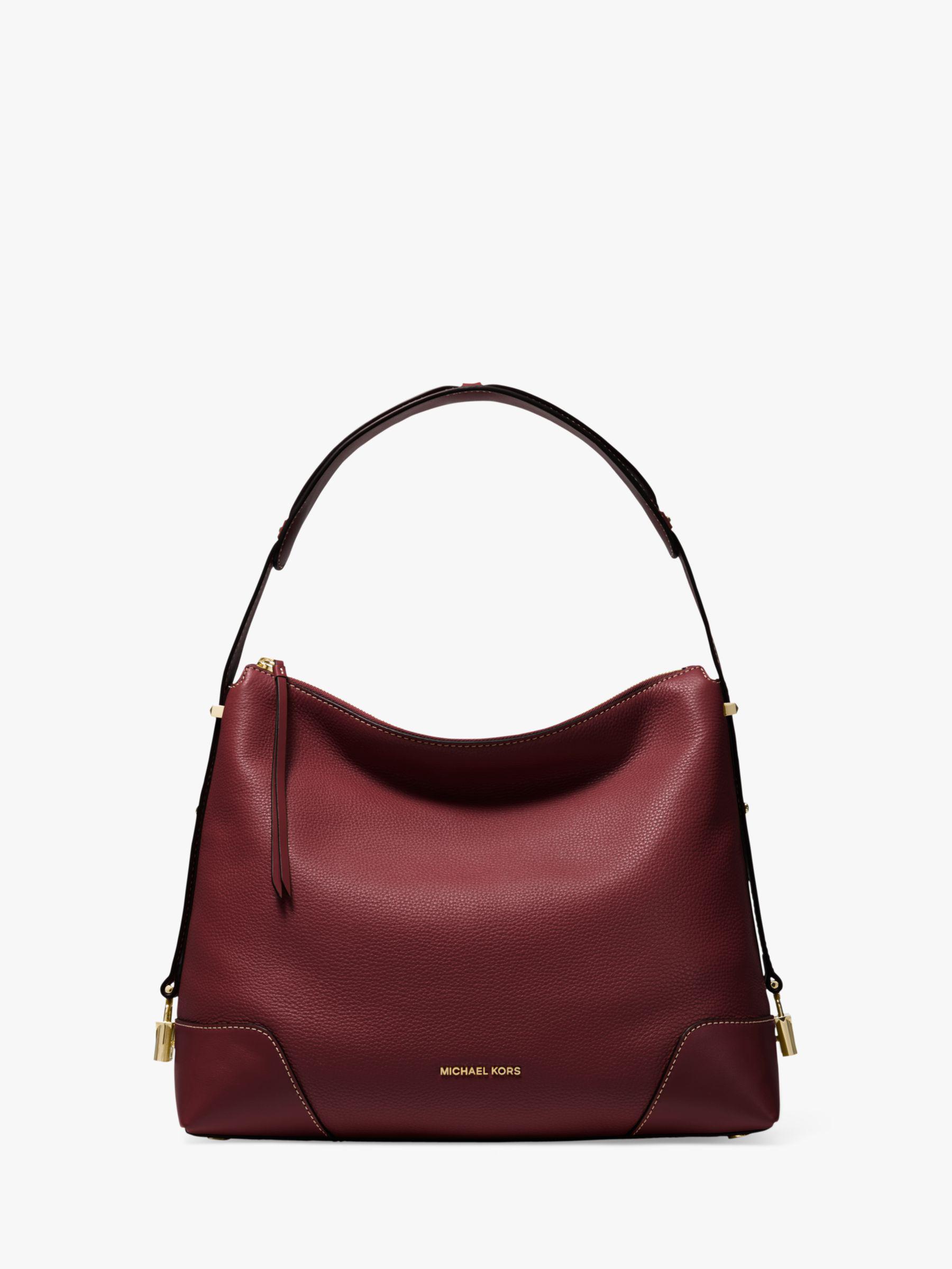 michael kors crosby large pebbled leather shoulder bag