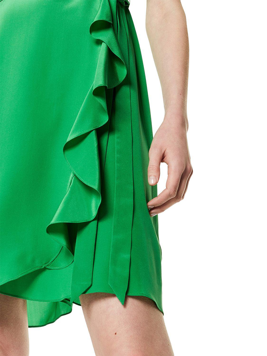 karen millen green silk dress