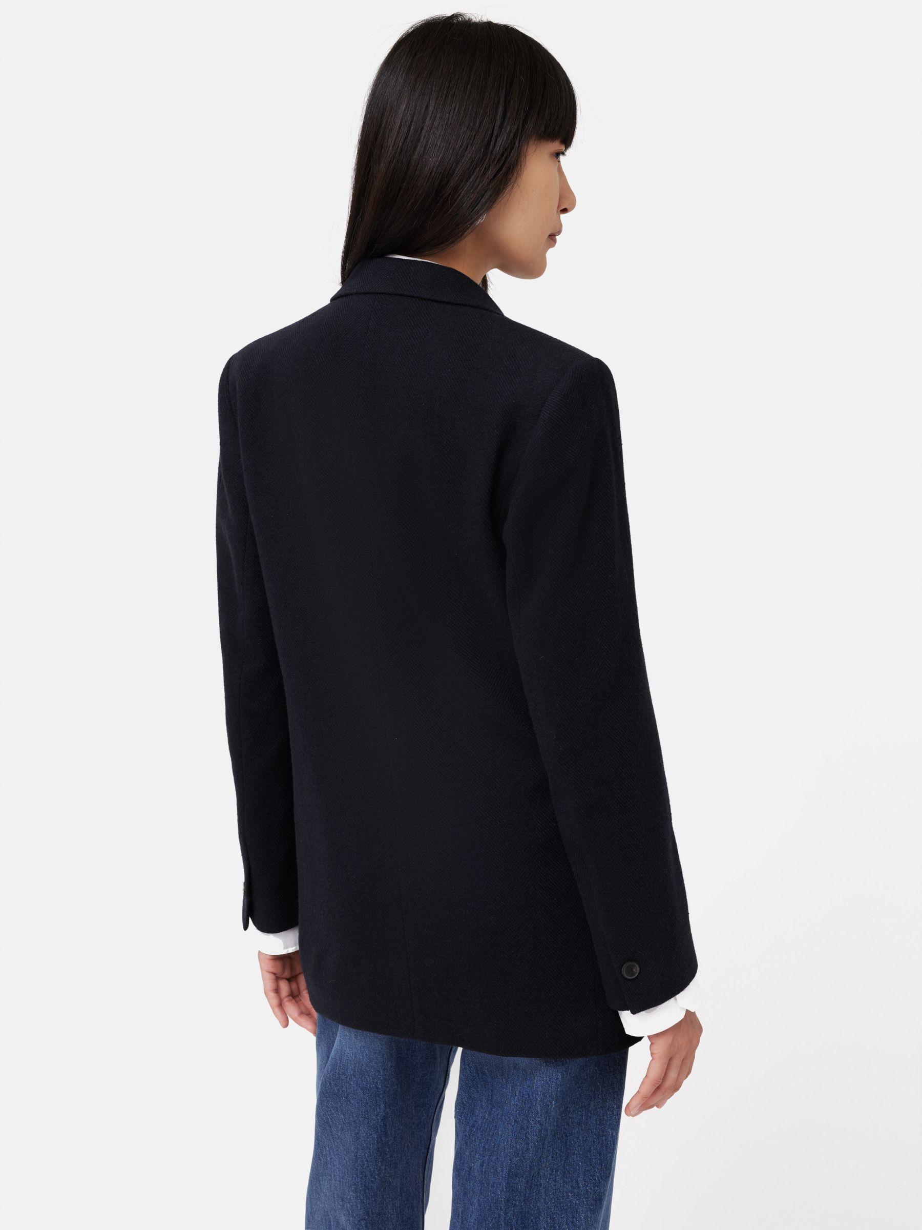 Jigsaw Langford Wool Blend Herringbone Weave Blazer in Blue Lyst UK