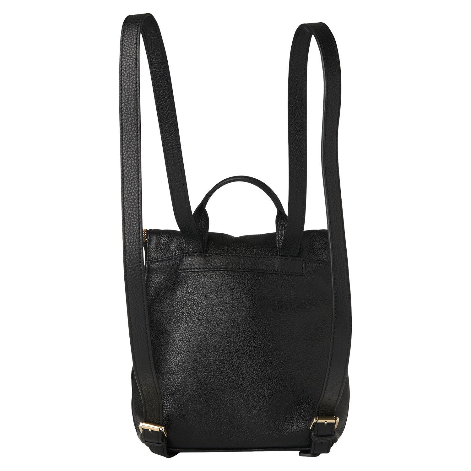 Whistles Mini Verity Leather Backpack in Black Lyst