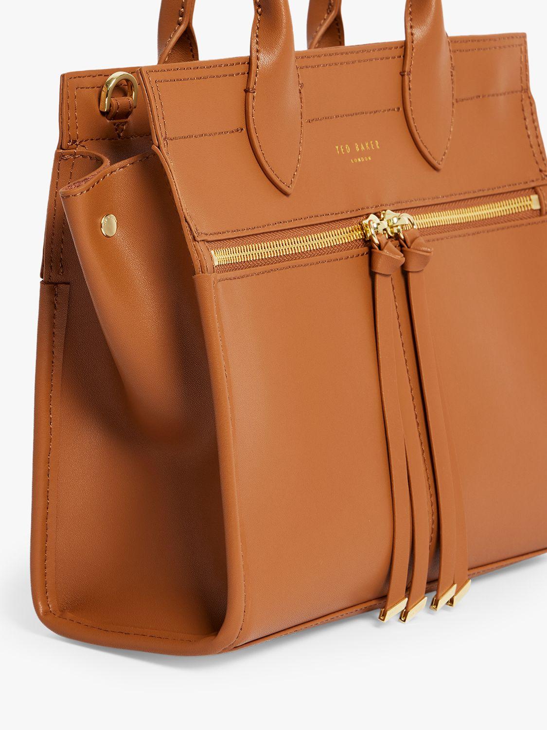 ted baker reginaa zip detail small tote bag