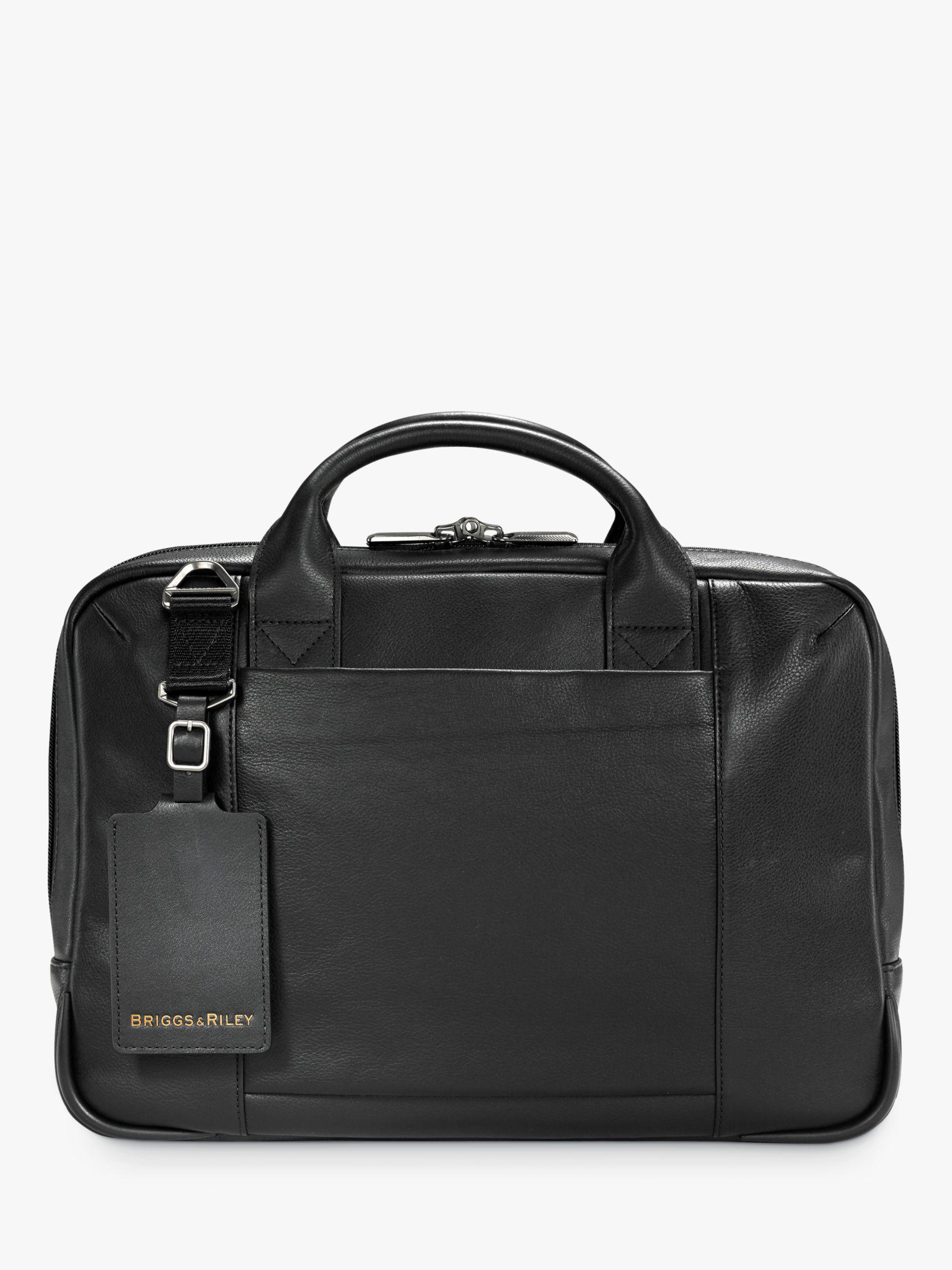 briggs and riley leather briefcase