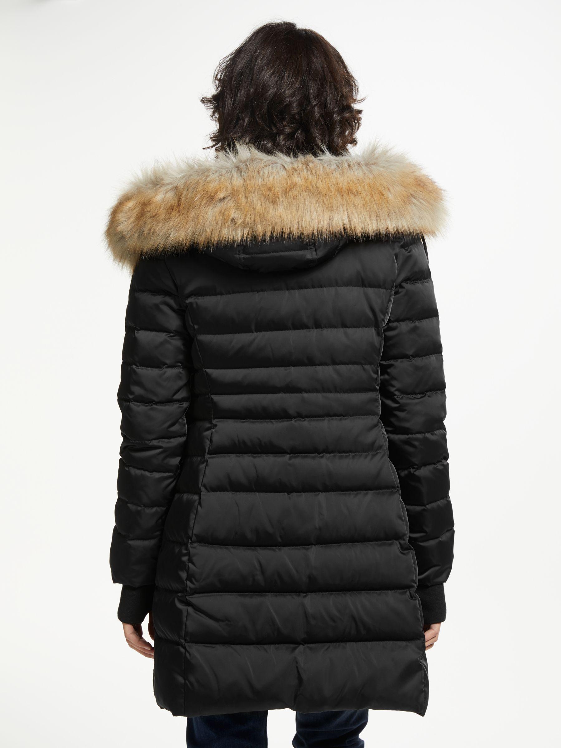 mid weight down nylon parka