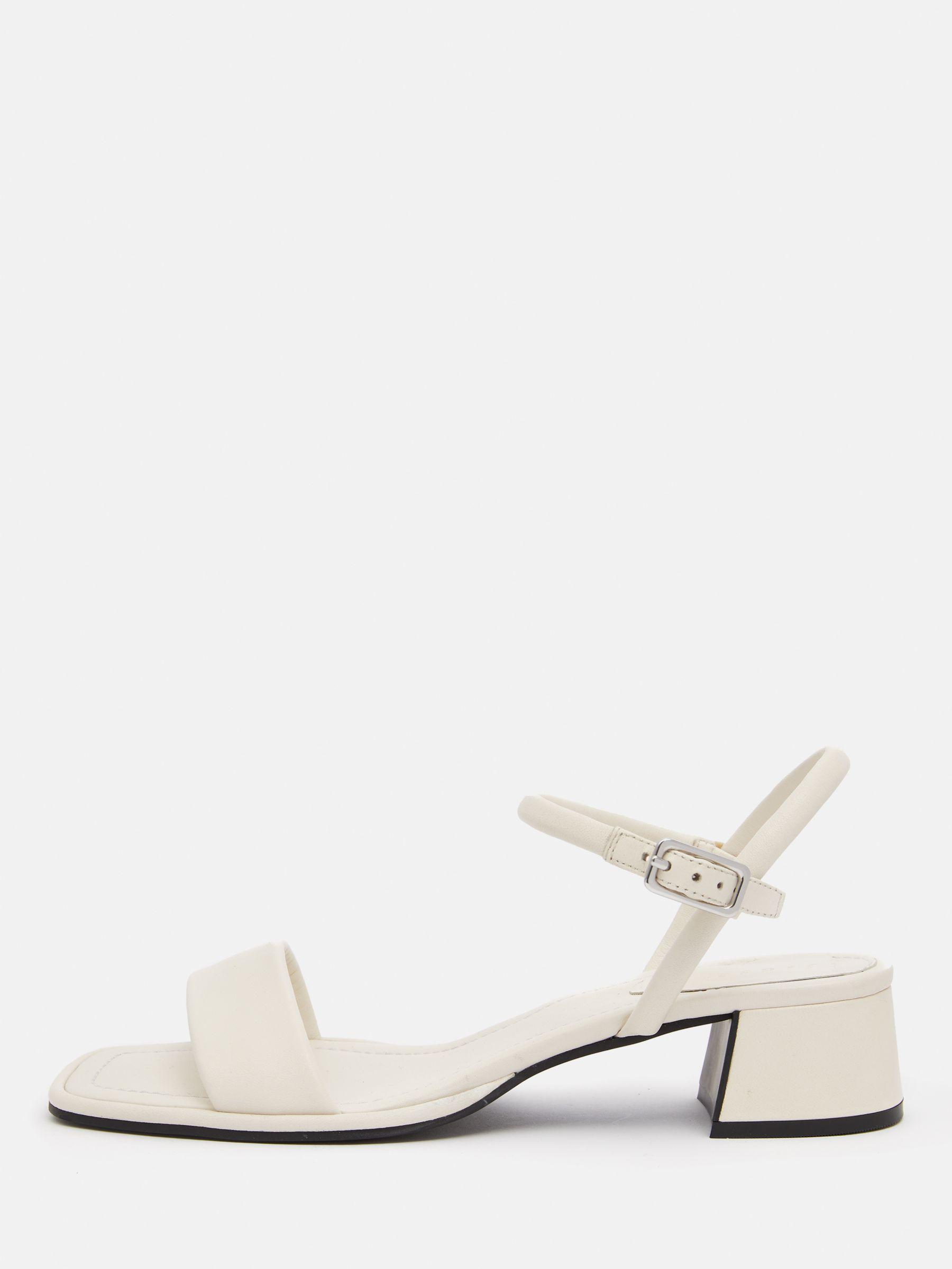 Jigsaw Adel Block Heel Leather Sandals in Natural Lyst UK
