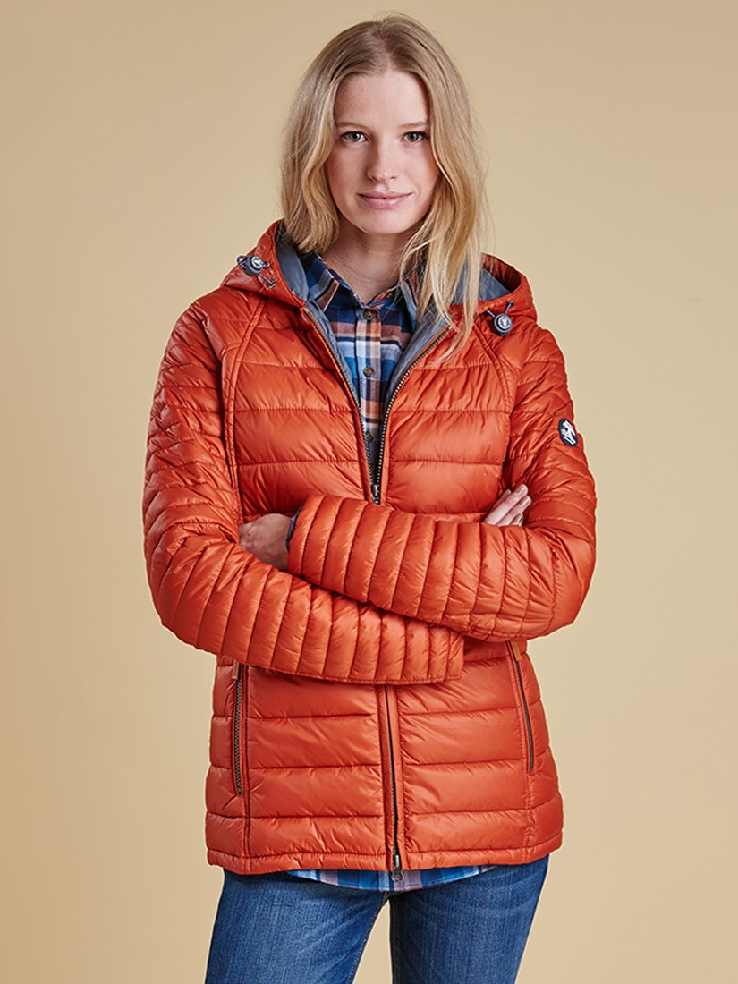 barbour landry baffle quilted jacket