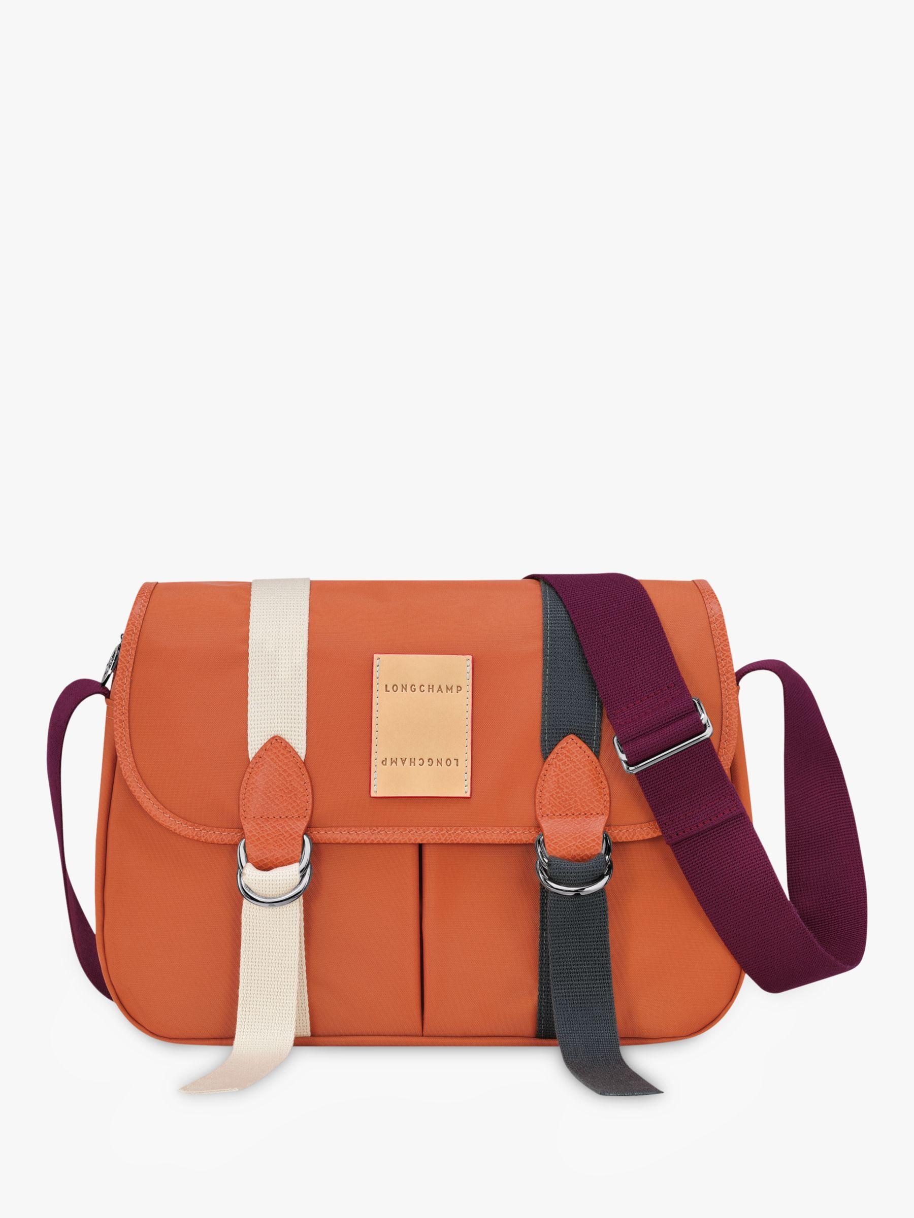 Longchamp Pliage Replay Messenger Bag in Orange Lyst UK