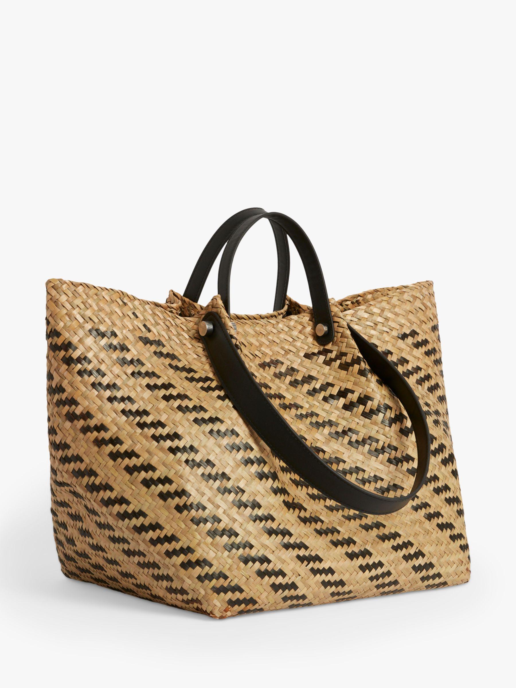 allsaints straw bag