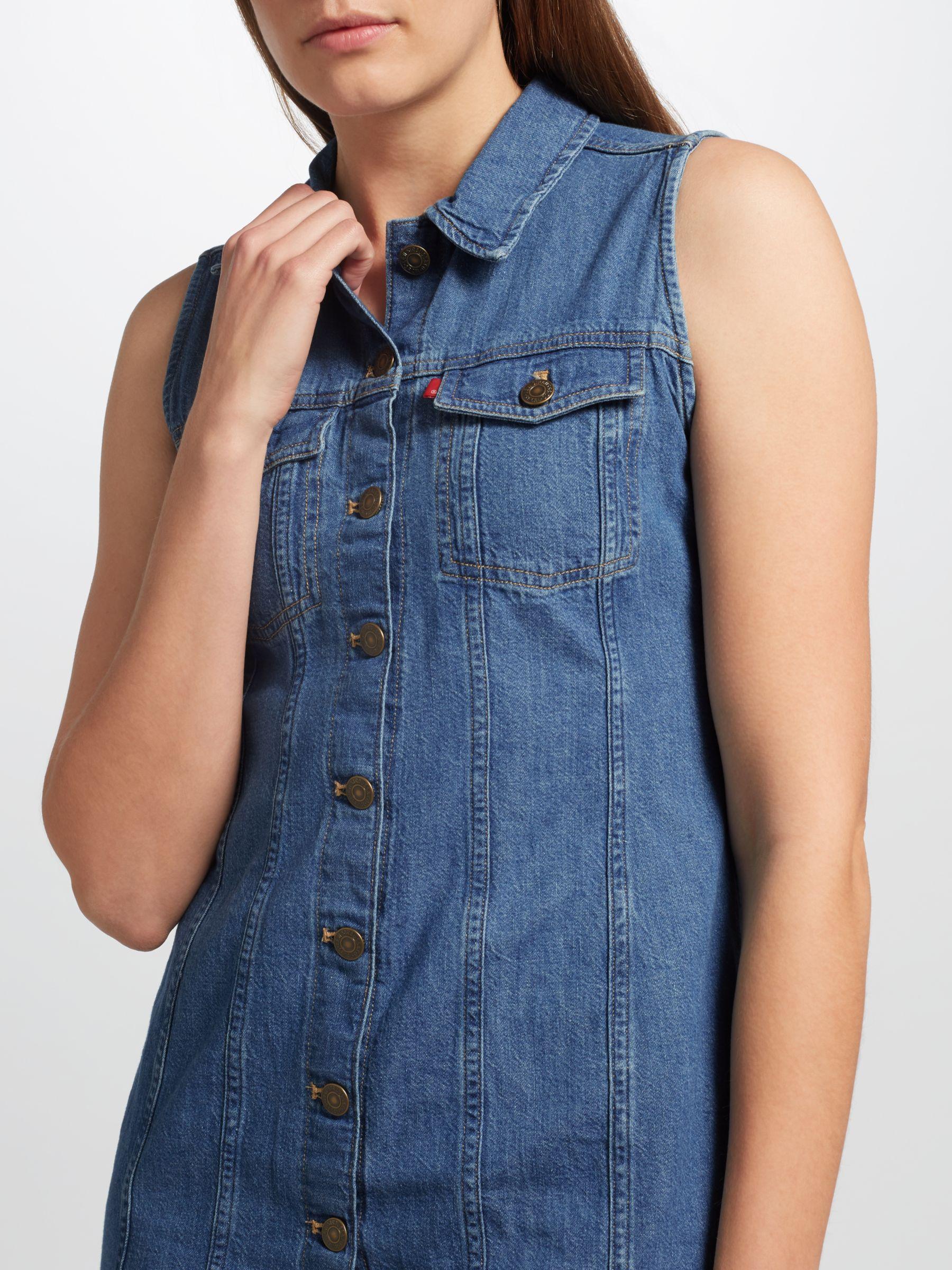 levis aubrey denim dress