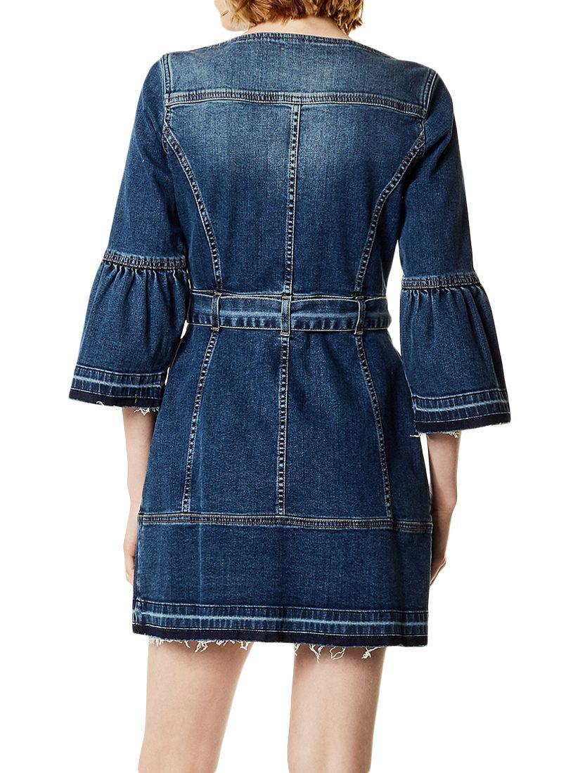 karen millen denim utility dress