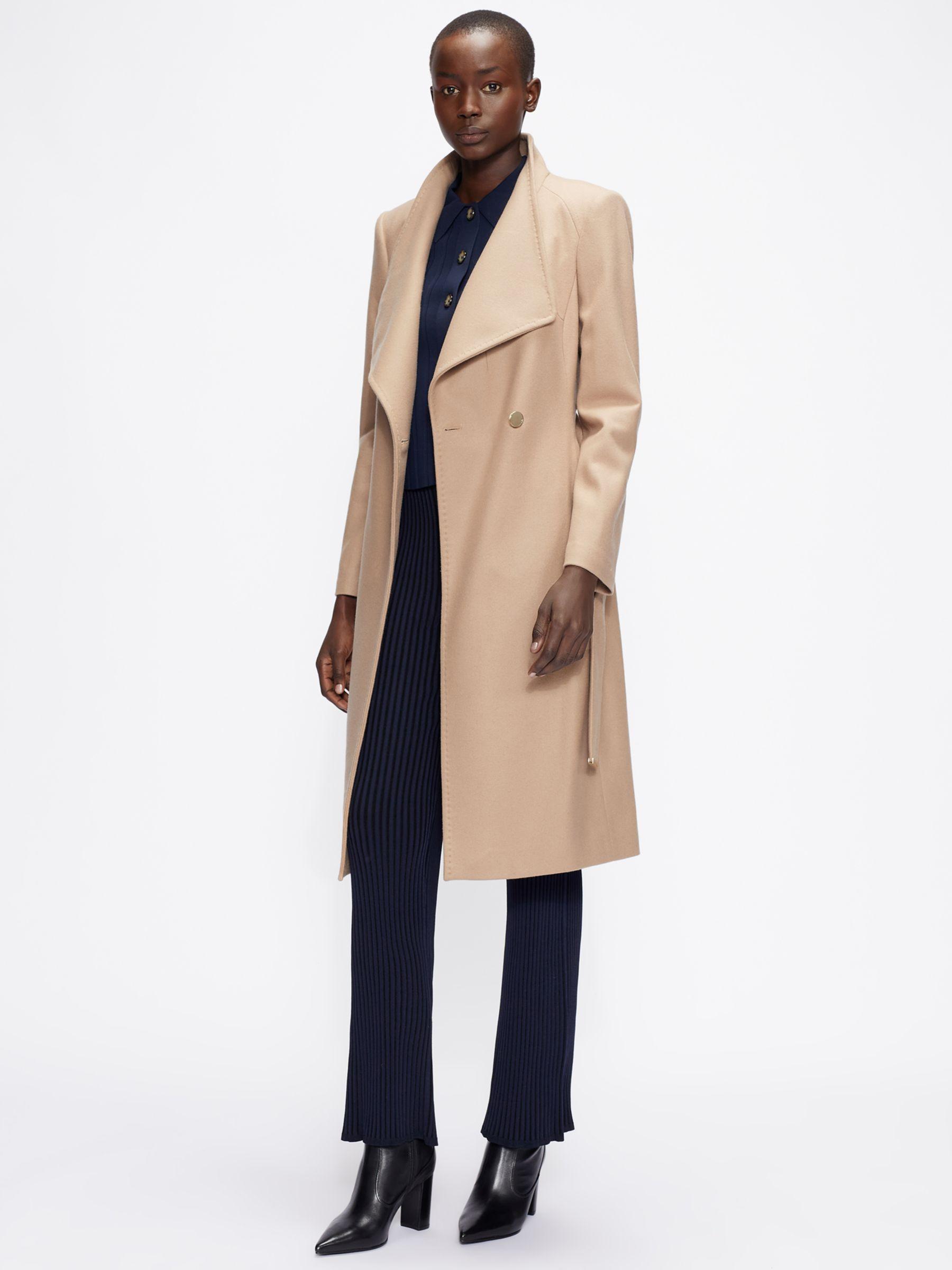 Ted Baker Rose Wrap Wool blend Coat in Natural Lyst UK
