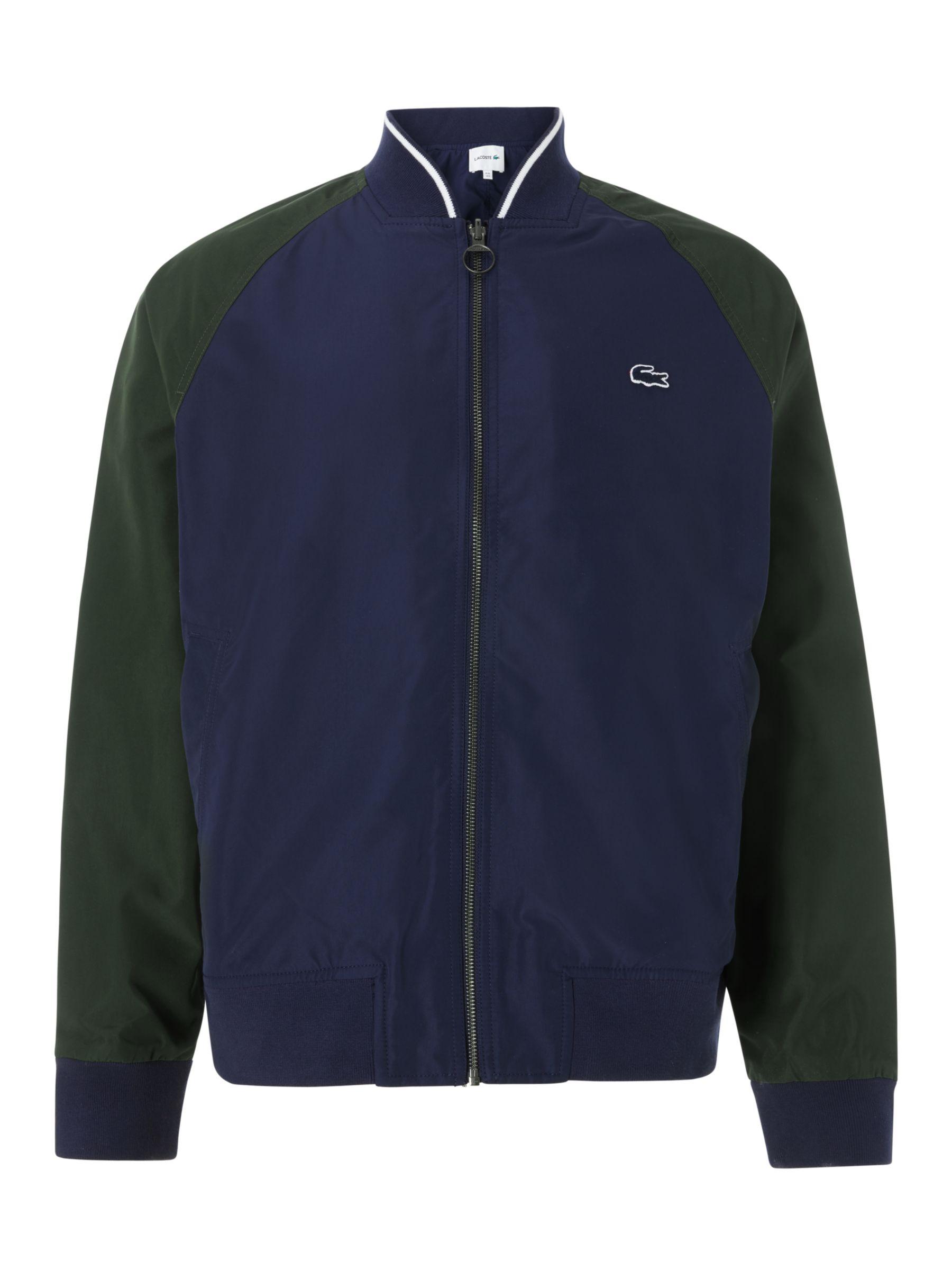 Lacoste Synthetic Reversible Bomber Jacket in Navy (Blue) for Men - Lyst