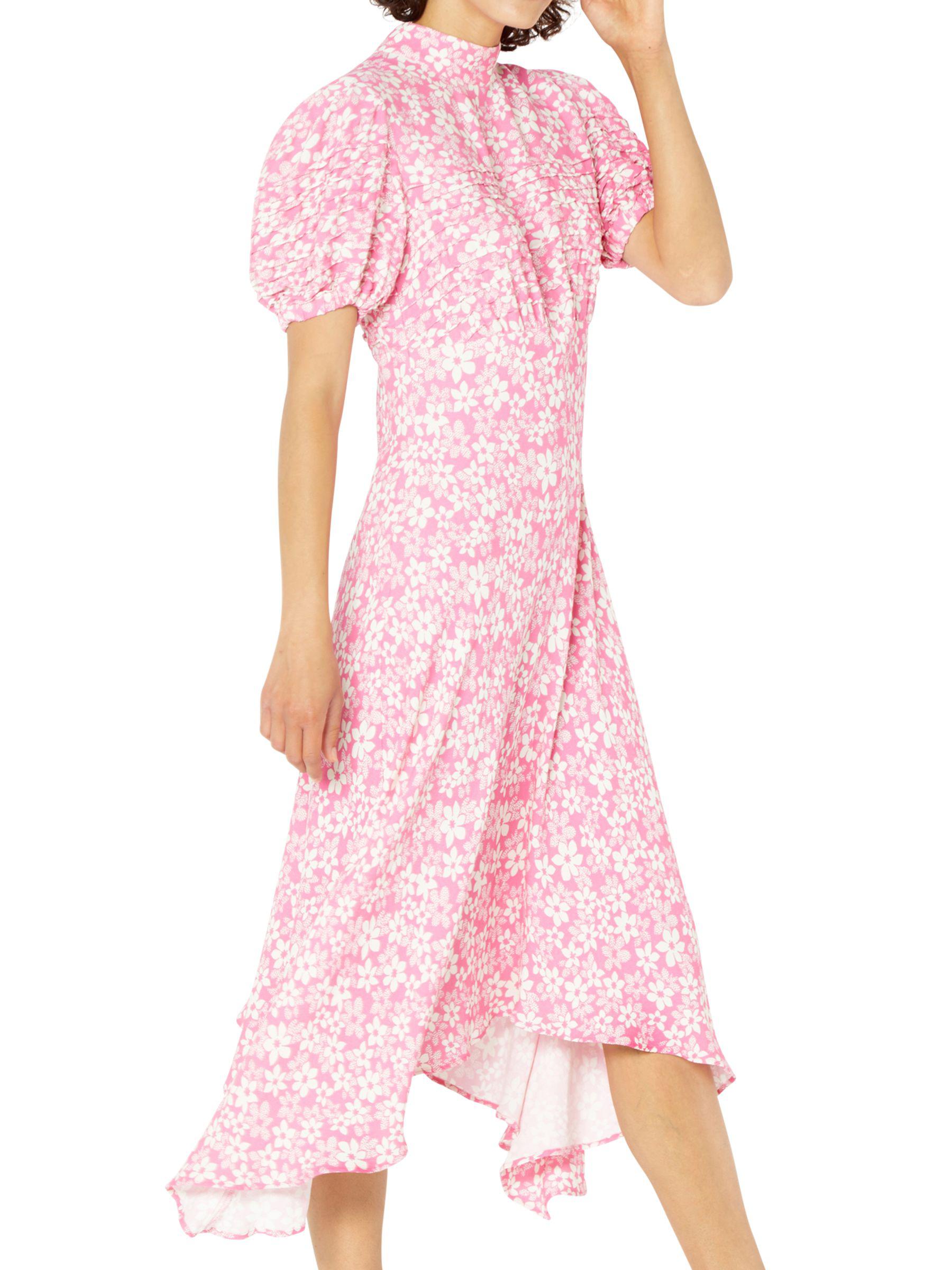 ghost jenna dress pink