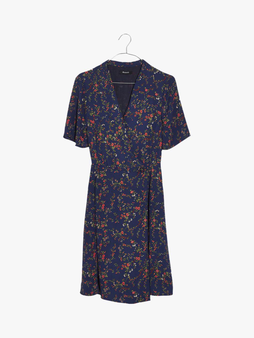 madewell amaranth wrap dress