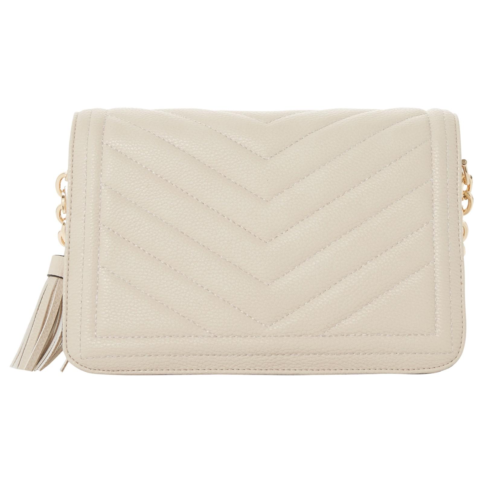 Dune Leather Dathy Quilted Cross Body Bag in Cream (Natural) Lyst