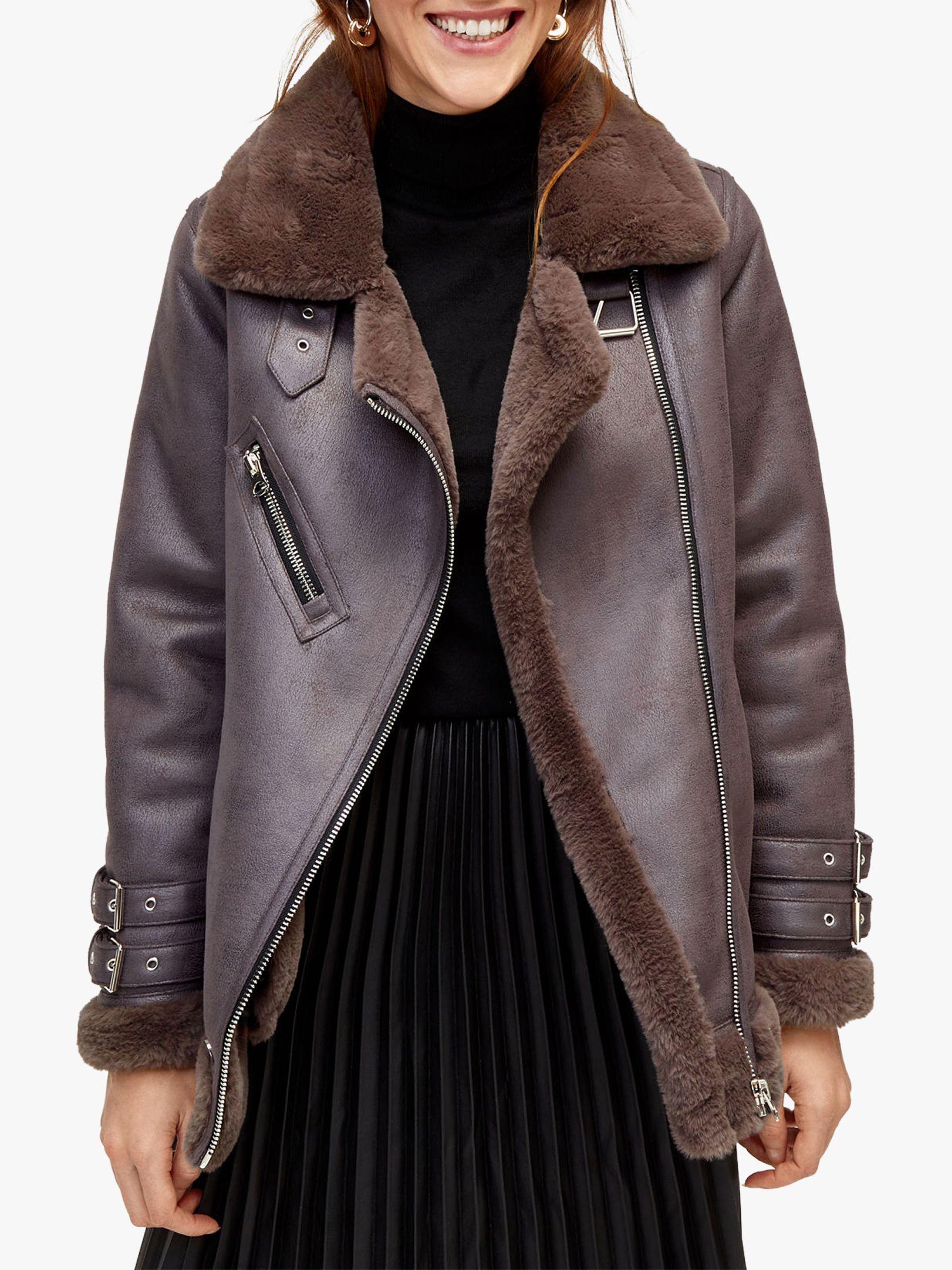 warehouse black aviator jacket