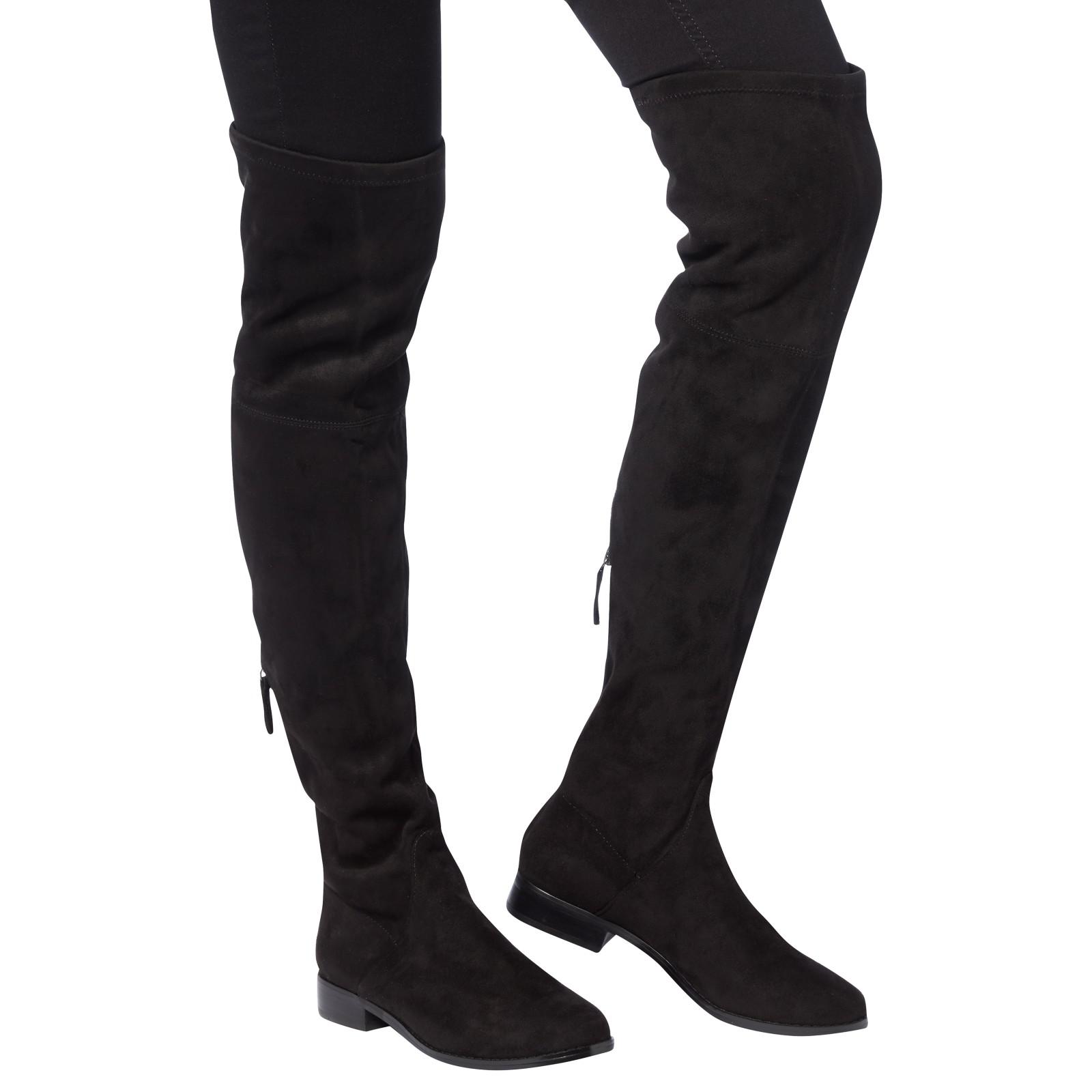 steve madden over knee boots suede
