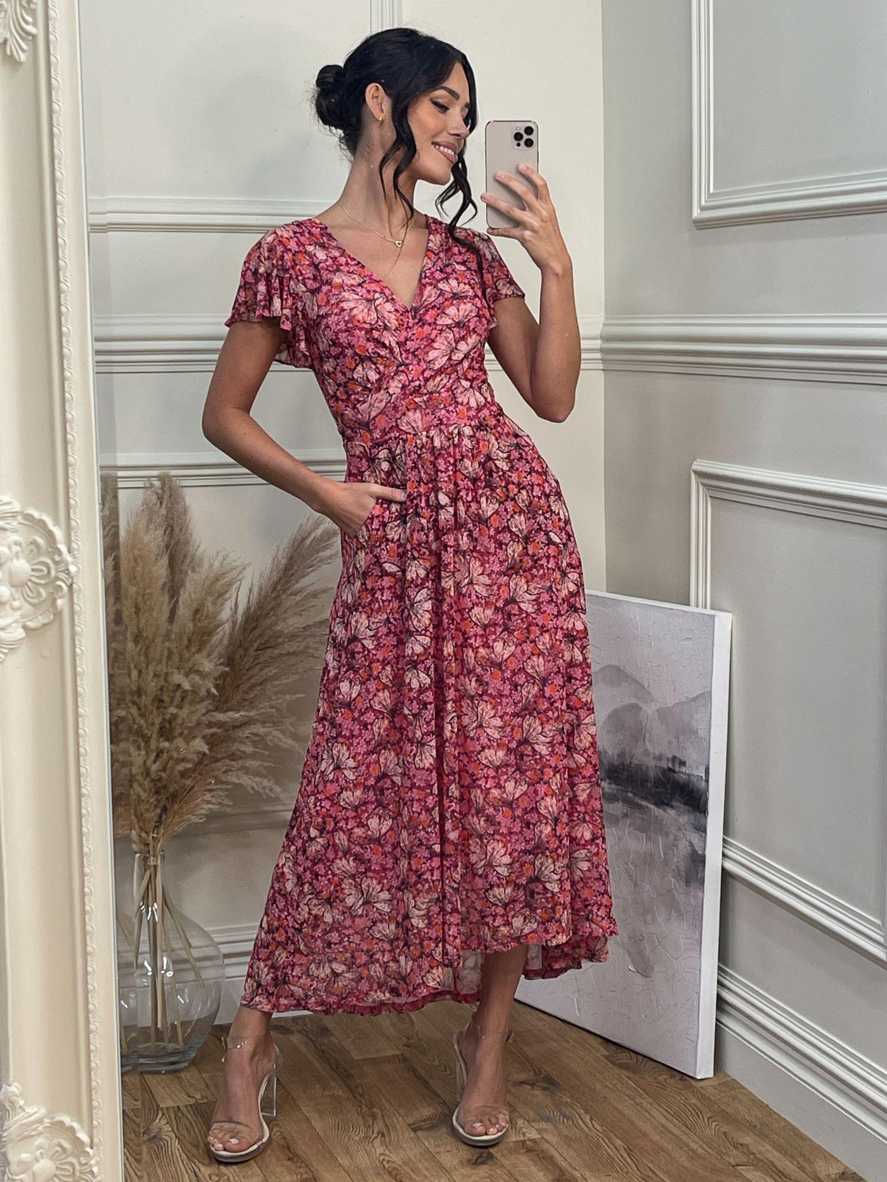Jolie moi plunge wrap dress cheap