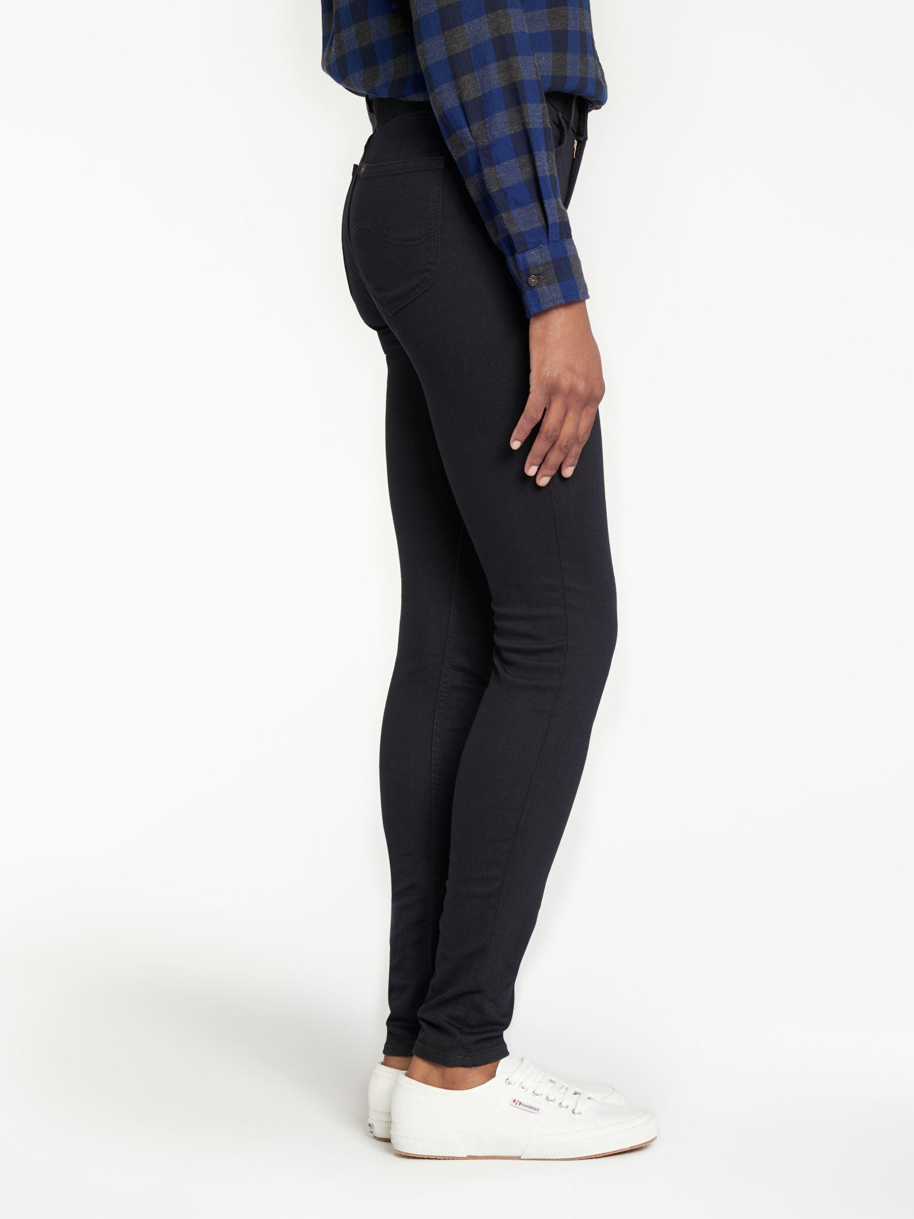 lee scarlett high waist skinny jeans black