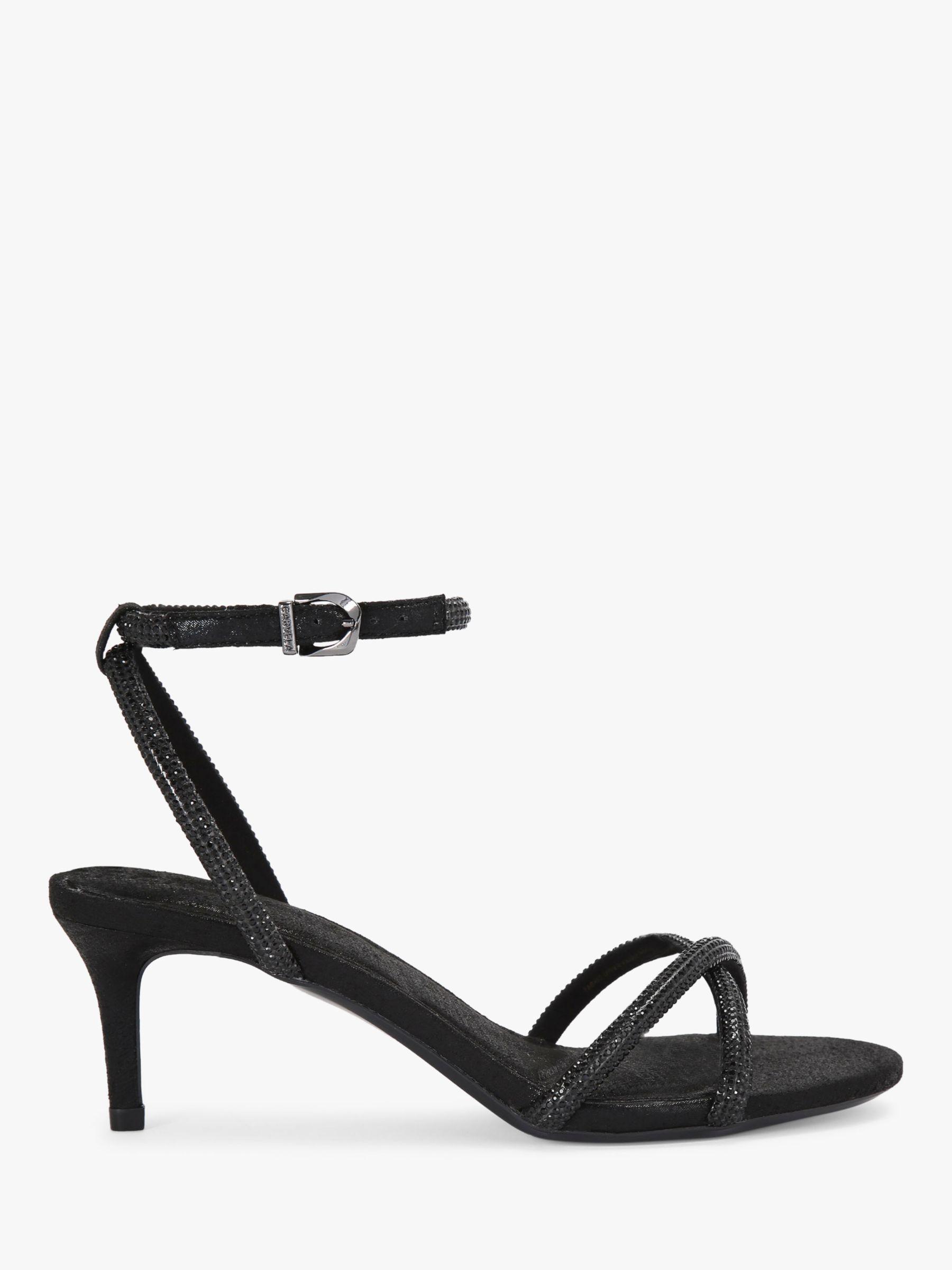 Carvela black best sale heeled sandals