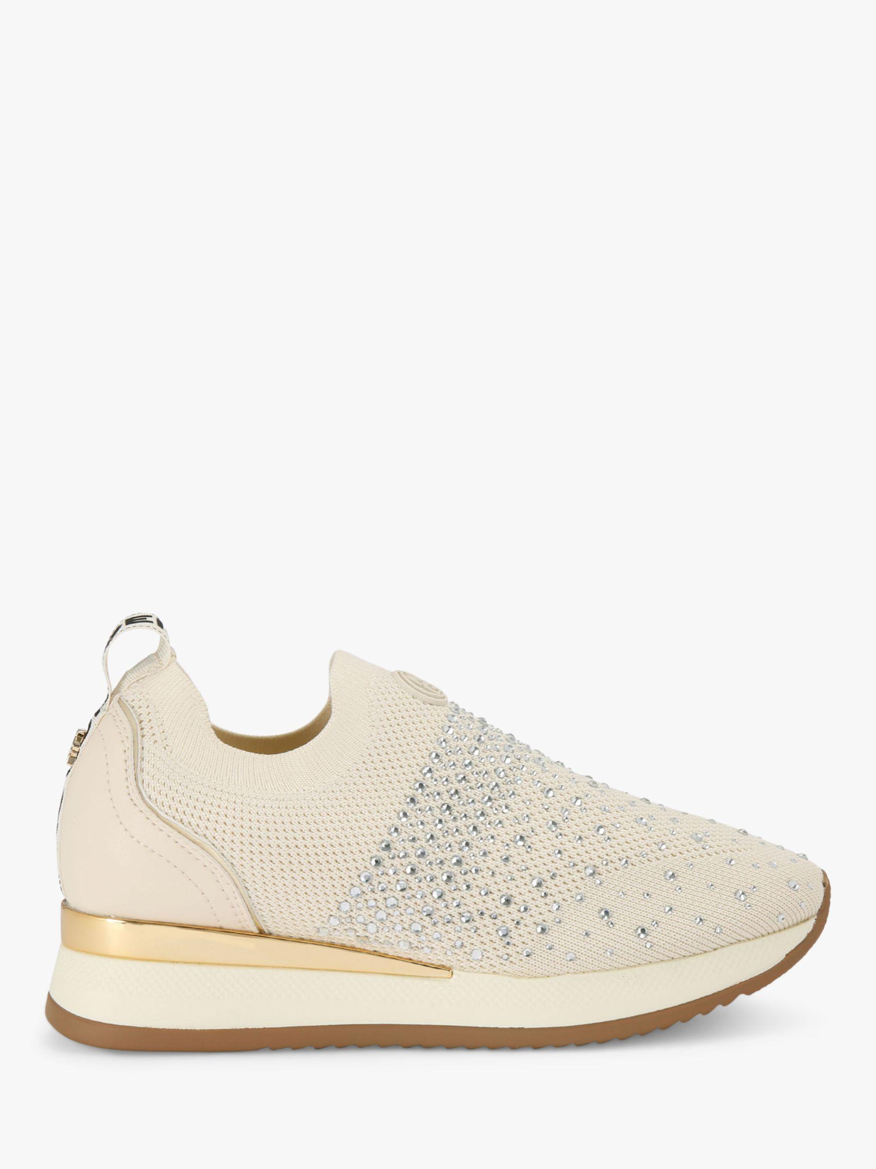 KG by Kurt Geiger Lara Embellished Trainers in Natural | Lyst UK