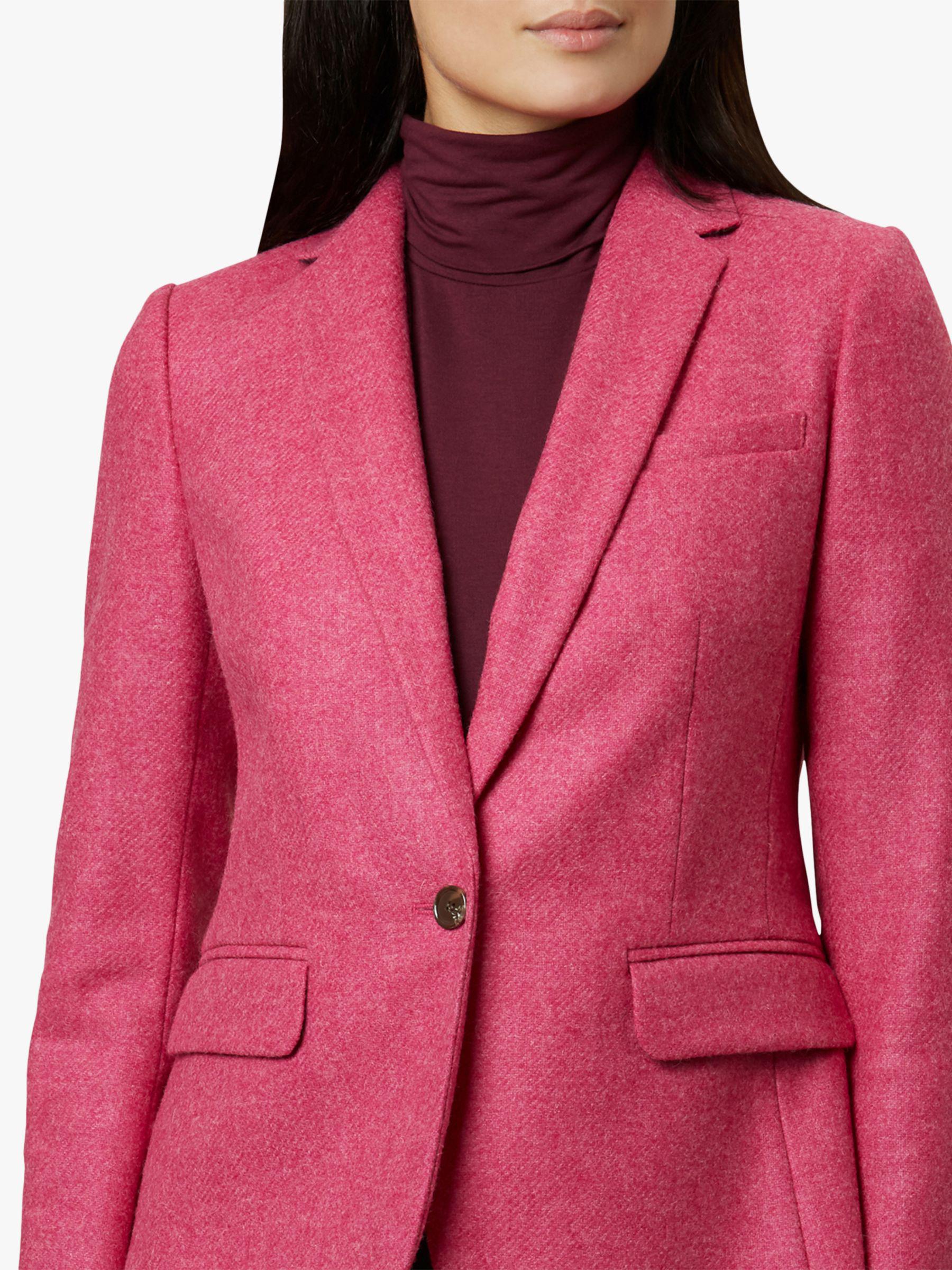 Hobbs Wool 'blake' Jacket in Pink Lyst