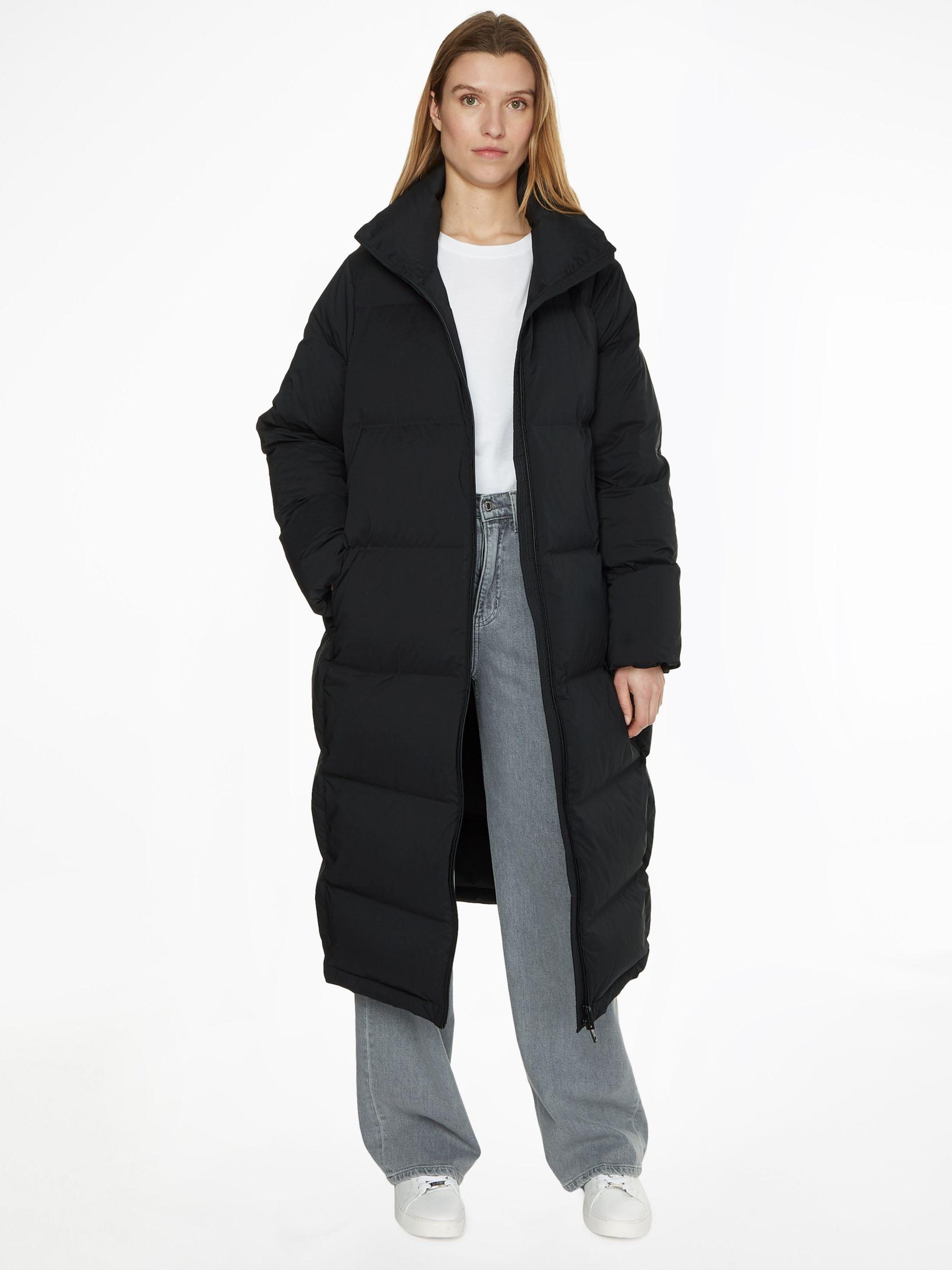 Calvin Klein Puffer Maxi Coat in Black | Lyst UK