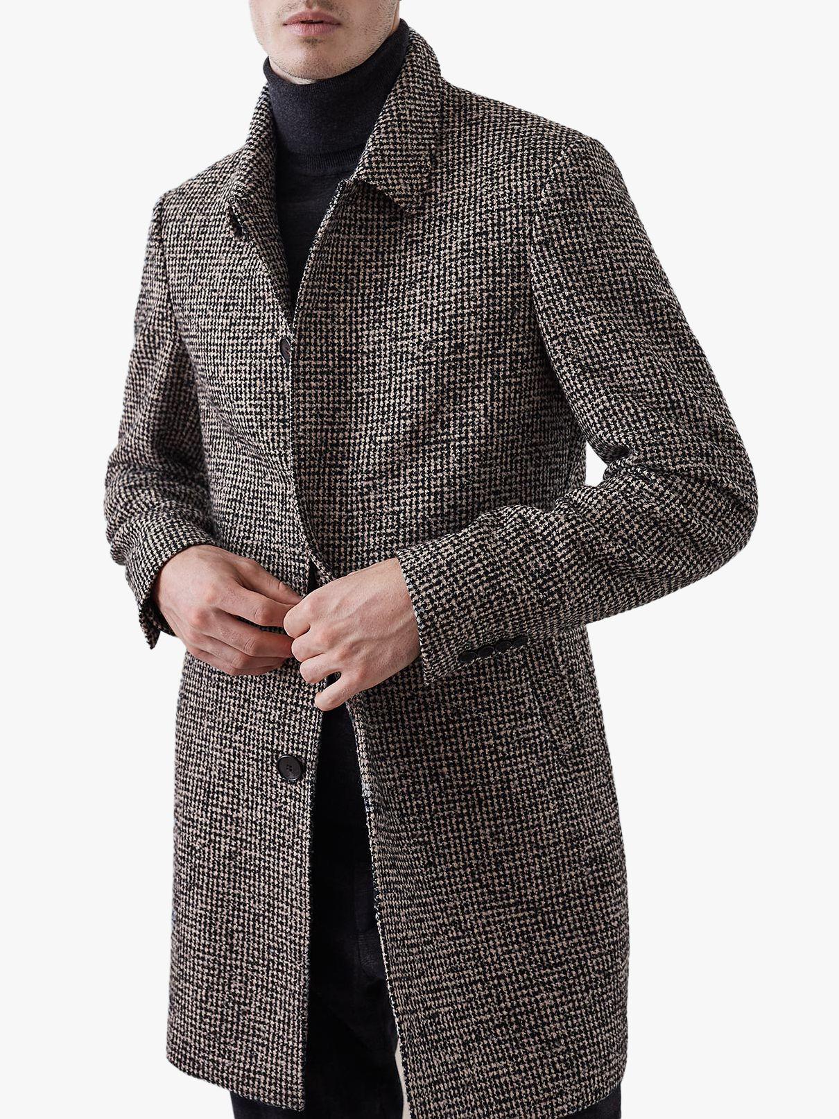 Reiss Douglas - Dogtooth Overcoat for Men | Lyst UK