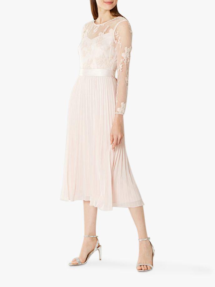 coast odette lace midi dress
