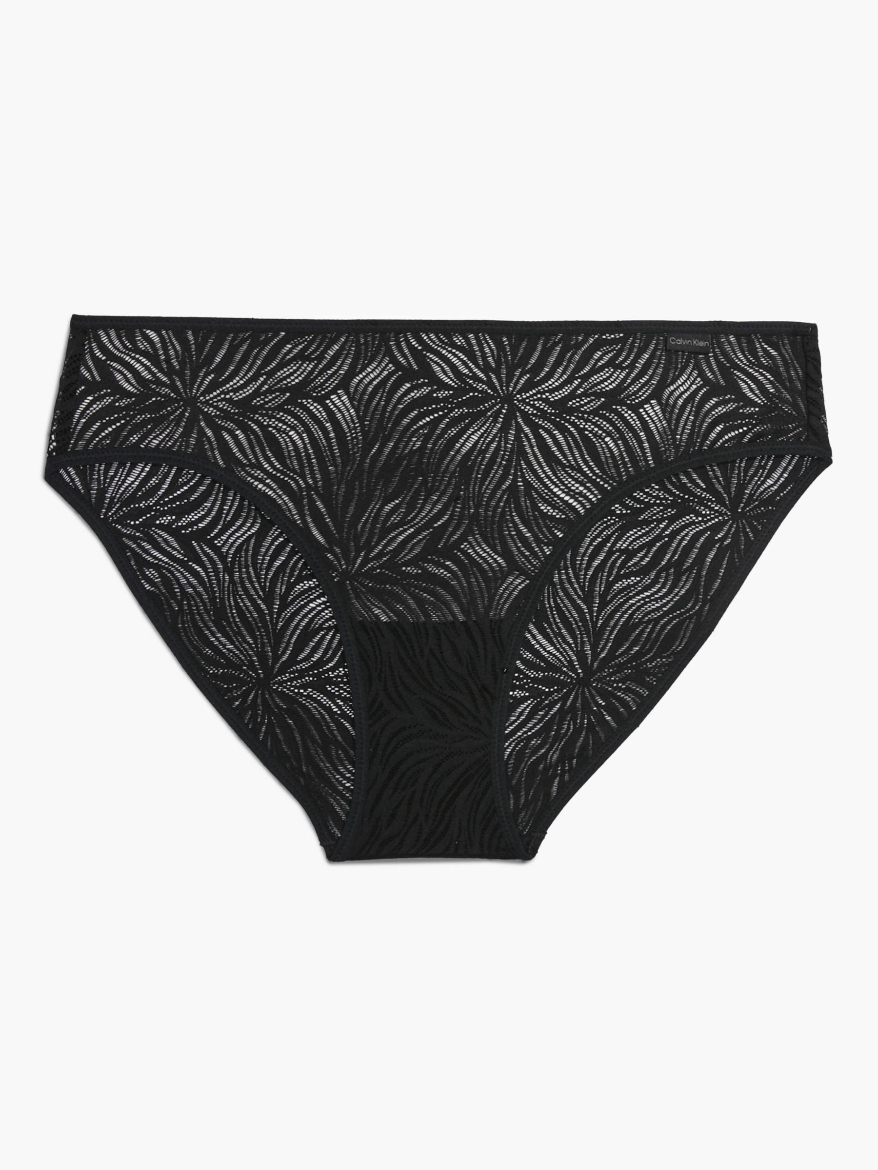 Calvin Klein Sheer Lace Bikini Knickers in Black Lyst UK