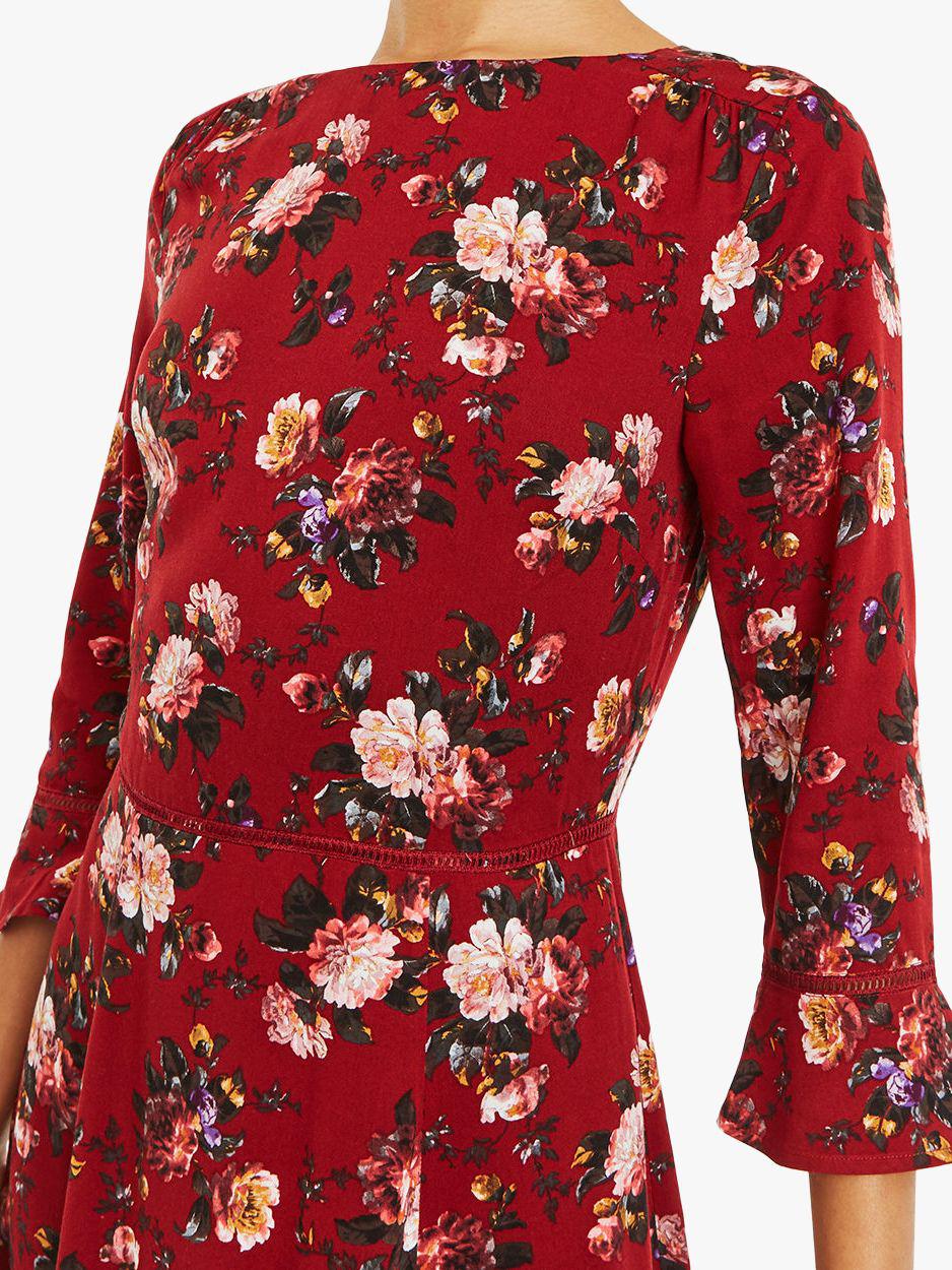 oasis rose floral skater dress