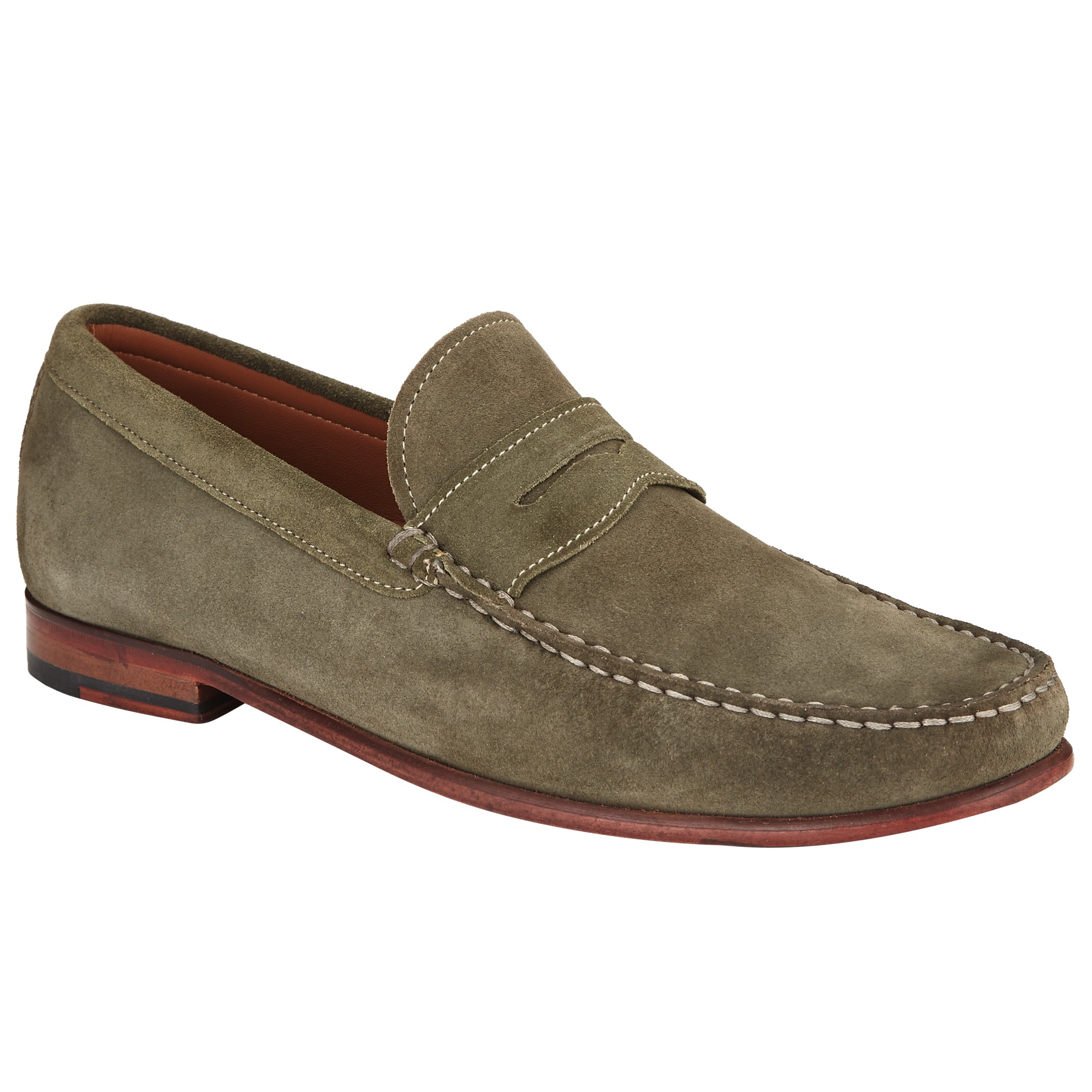 John Lewis Lloyd Suede Penny Loafers for Men - Lyst