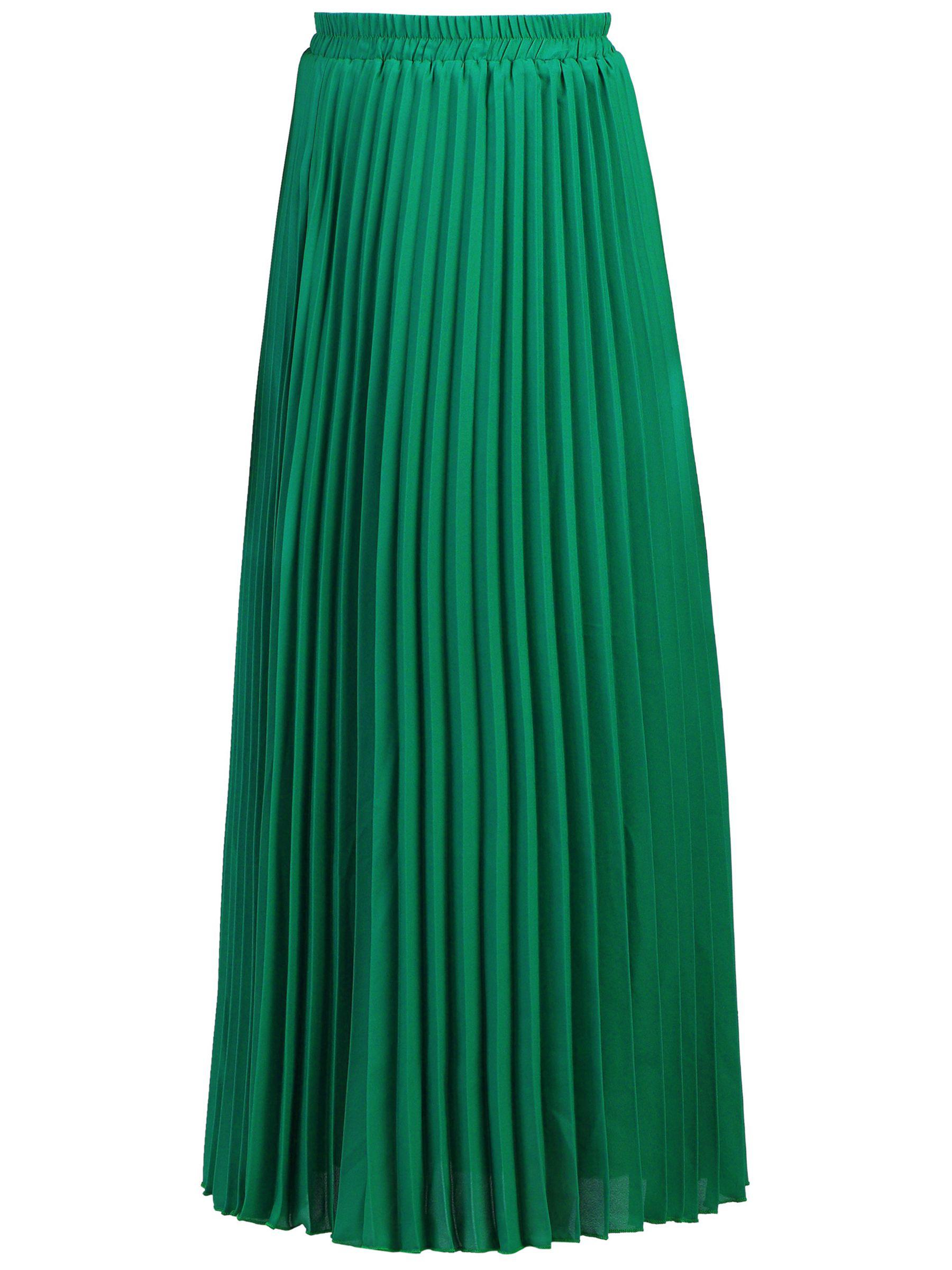 jolie moi pleated crepe maxi skirt