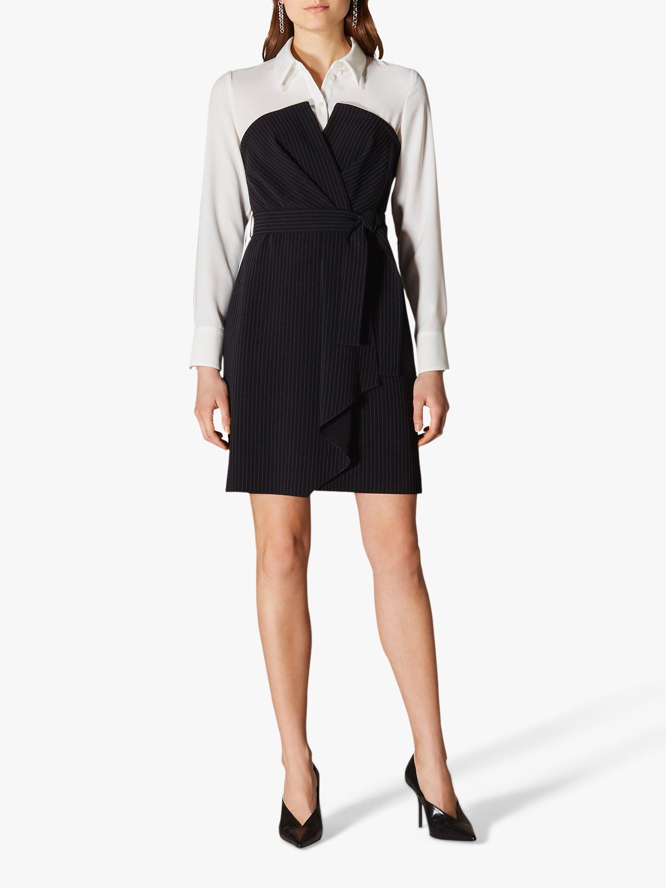 karen millen layered wrap dress
